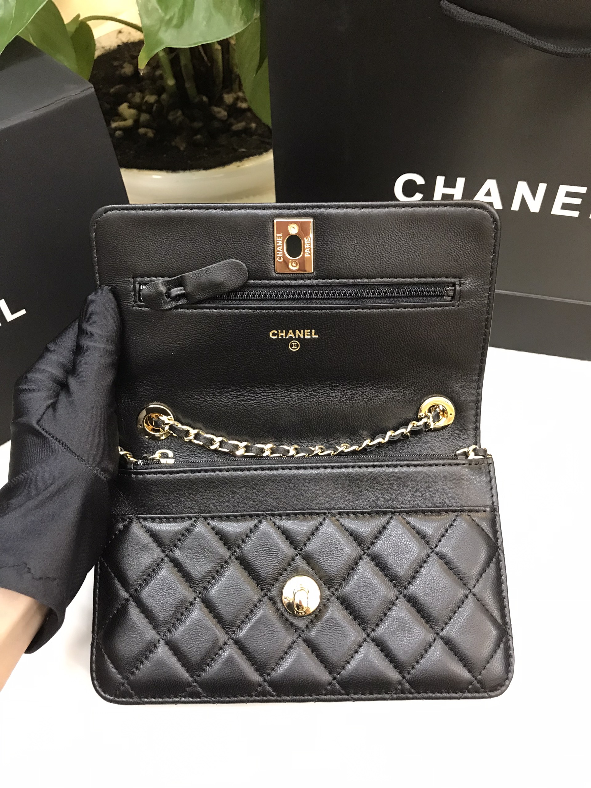 Túi Chanel Trendy CC Woc Lambskin Siêu Cấp Size 19cm