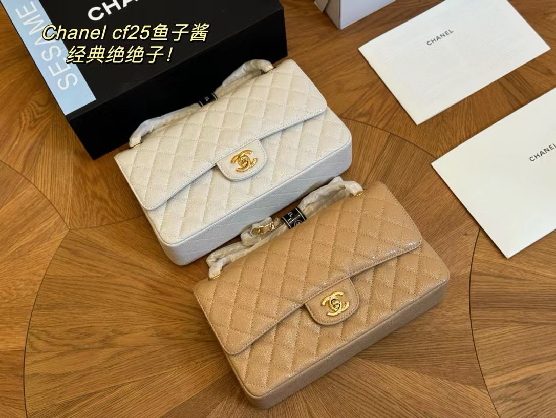 Tổng Hợp Bảng Màu Túi Chanel Classic Da Hạt Super Size 25cm Fullbox