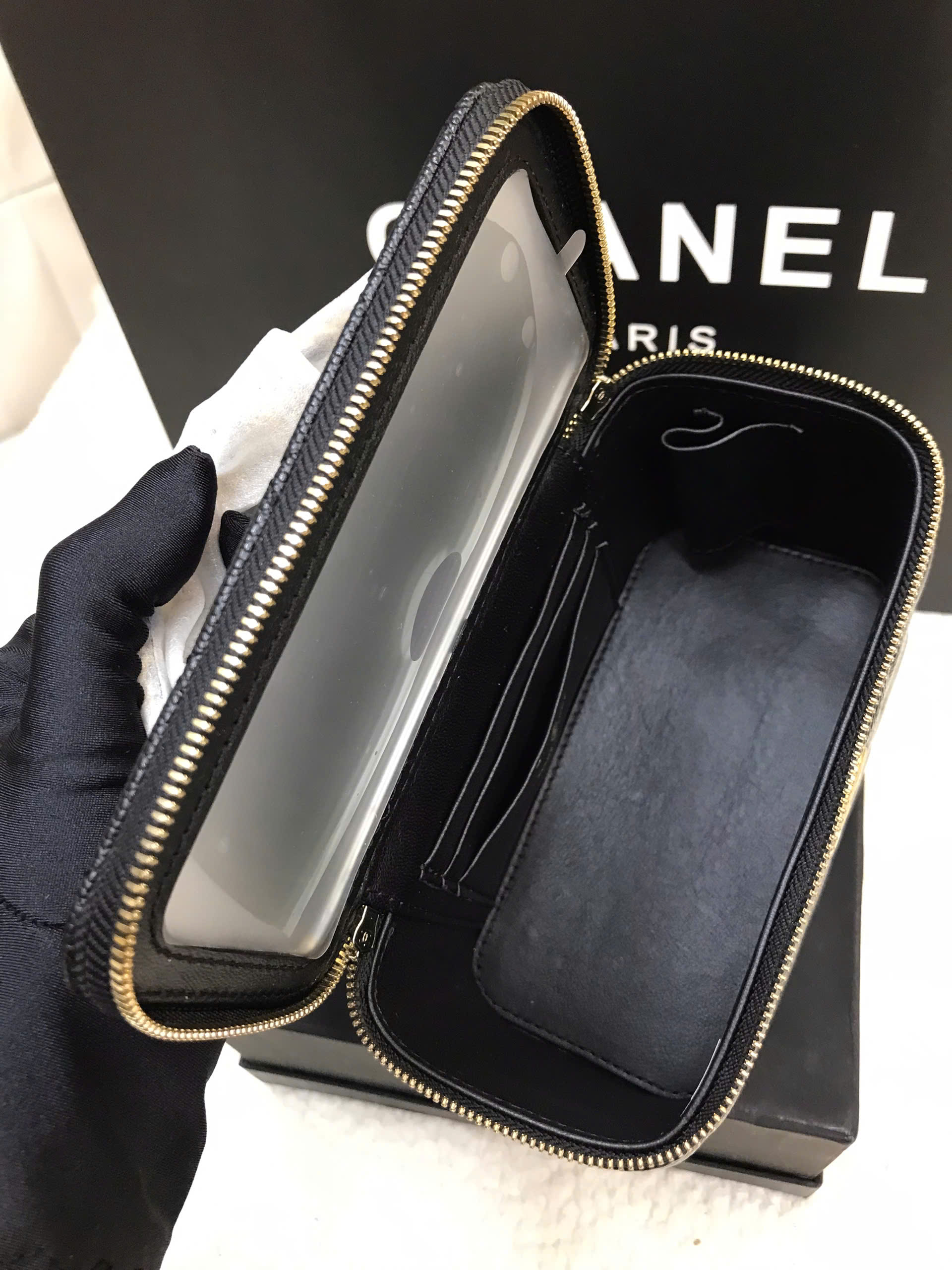 Túi Chanel Vanity Handle Siêu Cấp Màu Đen Size 20cm