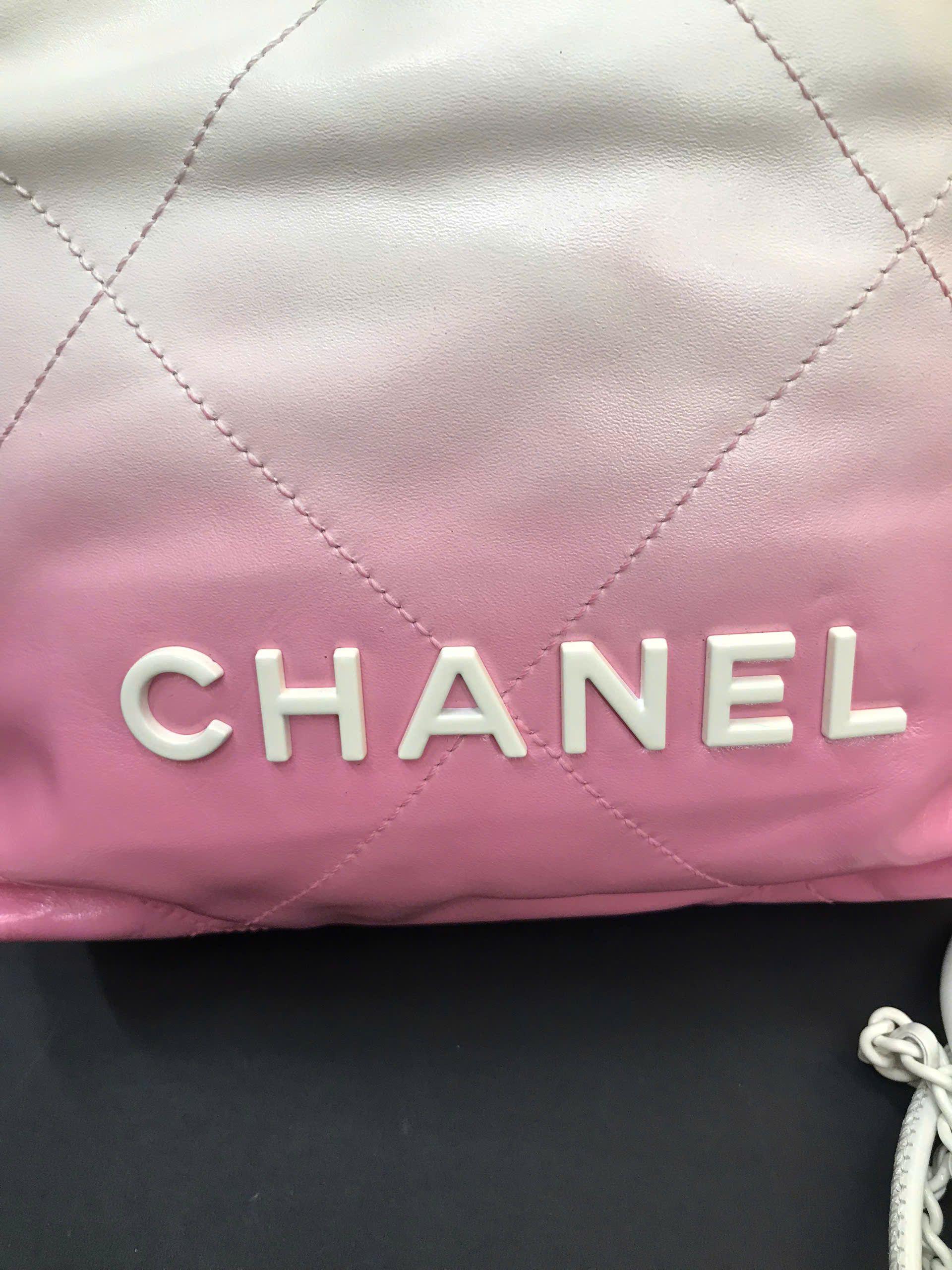 Túi Chanel Mini 22 Siêu Cấp Màu Hồng/ Trắng Size 20cm