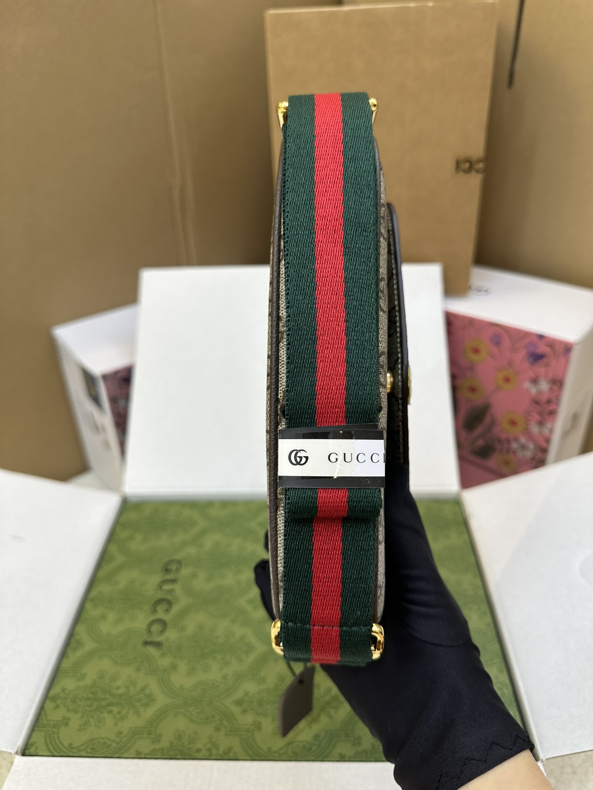 Túi Gucci Ophida Mini Màu Be Size 22cm
