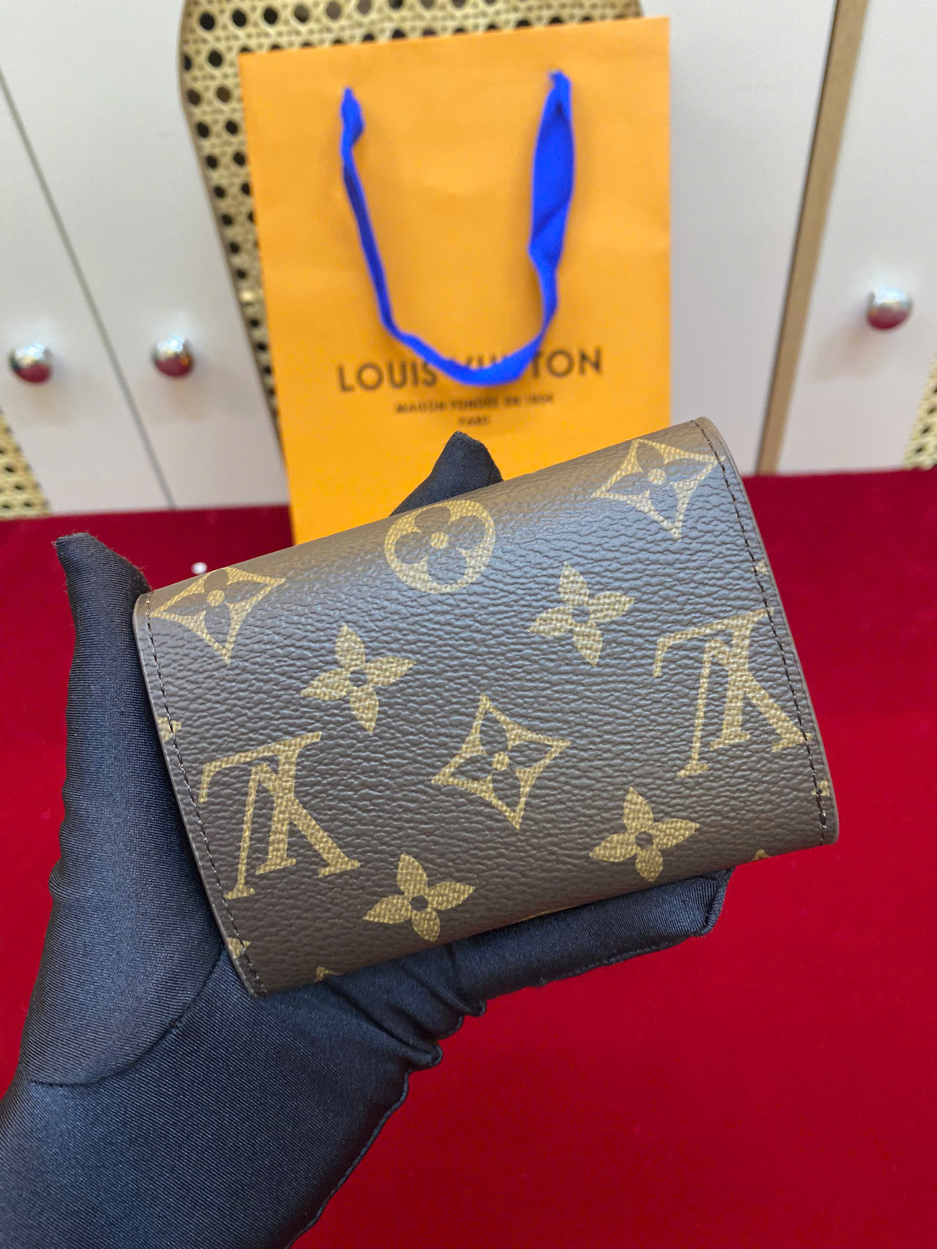 Ví LV Rosalie Coin Super Lót Nâu Size 11cm