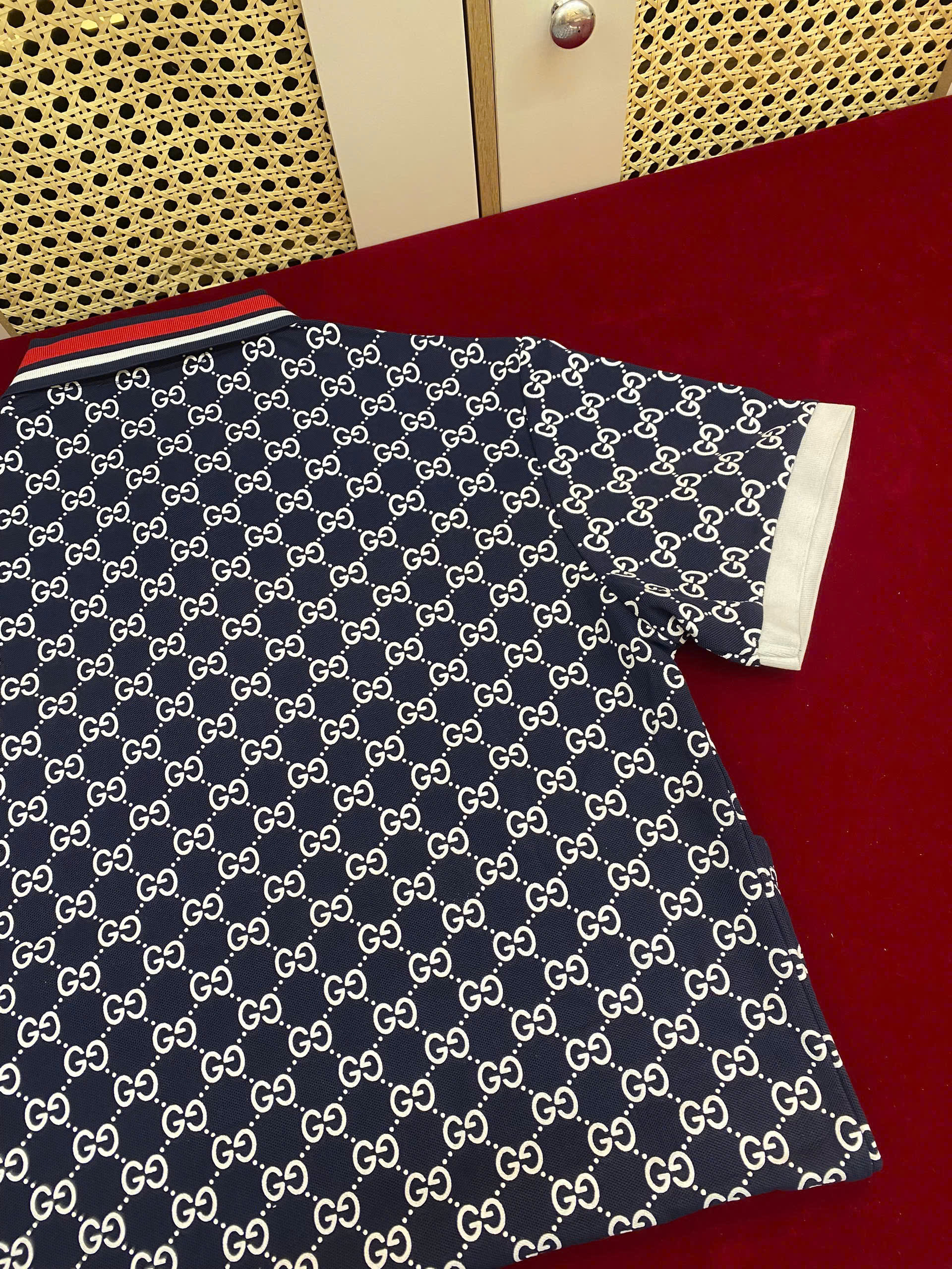 Áo Gucci GG Stretch Cotton Polo Siêu Cấp Size M
