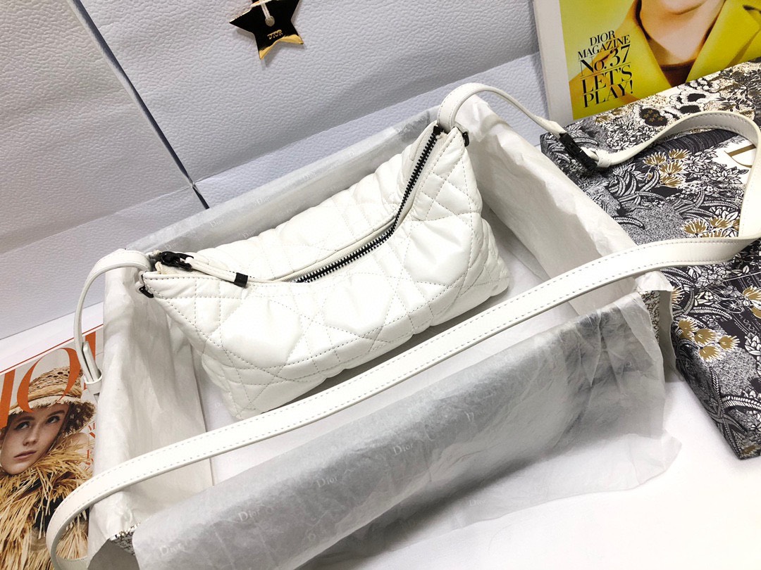 Túi Xách  Dior Travel Nomad Siêu Cấp Màu Trắng Size 22cm S5554