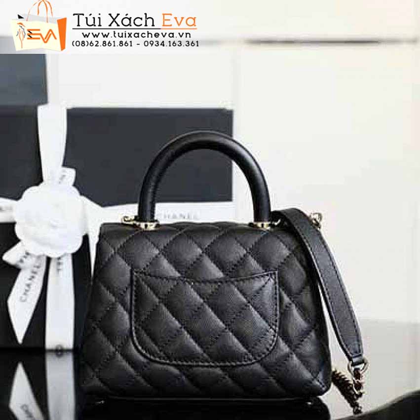 Túi Xách Chanel Mini CocoHandle Bag Siêu Cấp Màu Đen Đẹp.