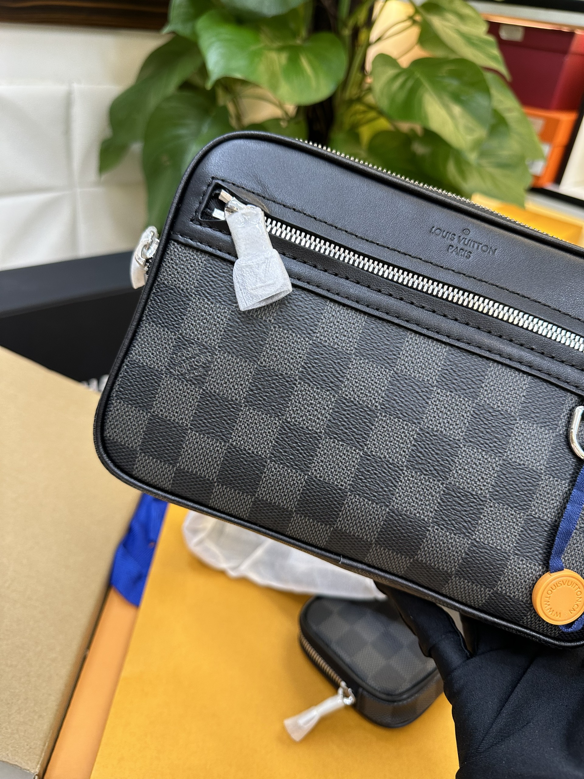 Túi LV Scott Messenger Damier Black Siêu Cấp N50018