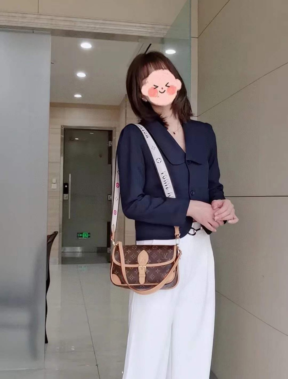 Túi Đeo Chéo Louis Vuitton Diane Màu Nâu