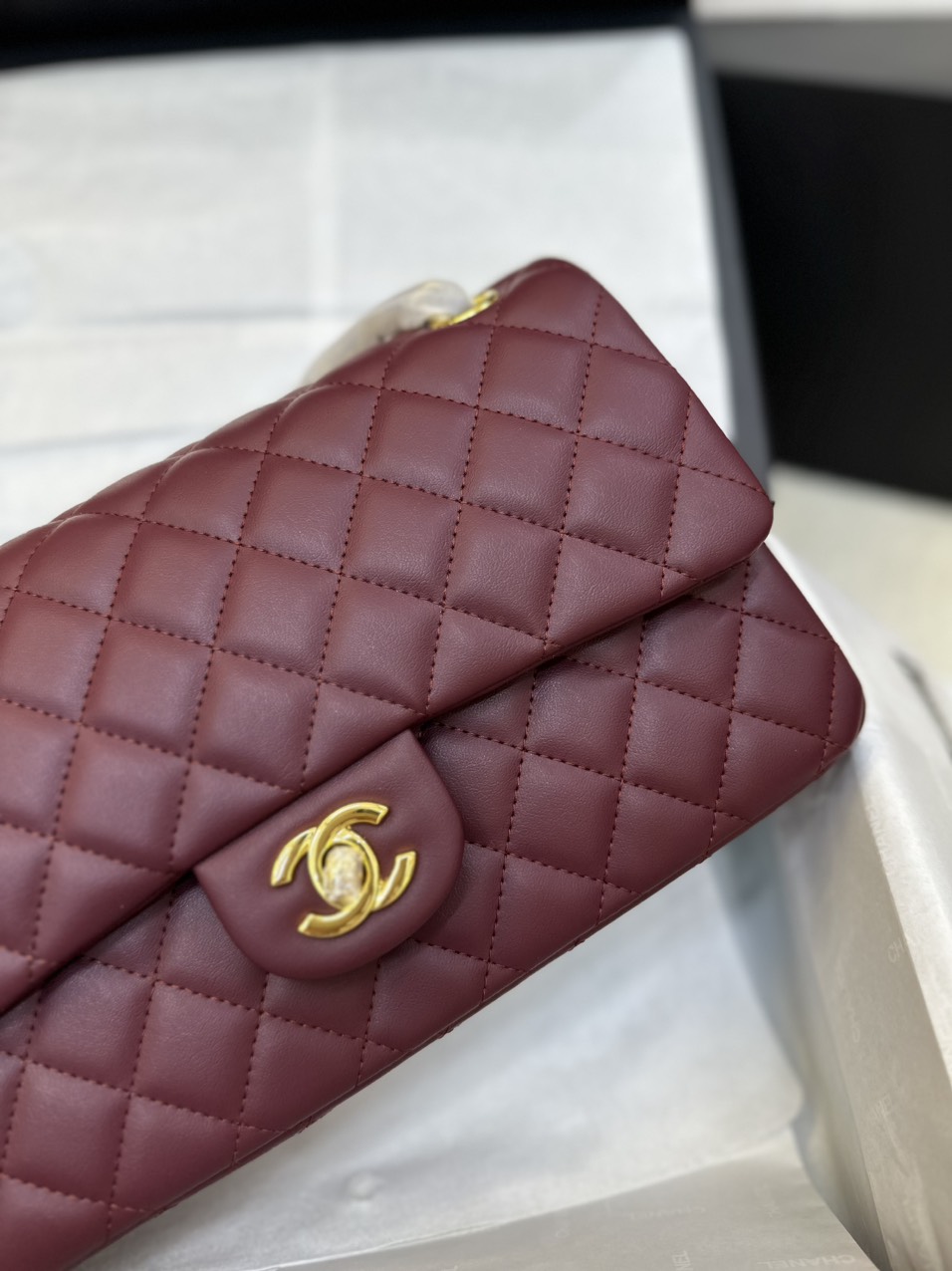 Túi Xách Chanel Classic Flap Đỏ Size 25cm