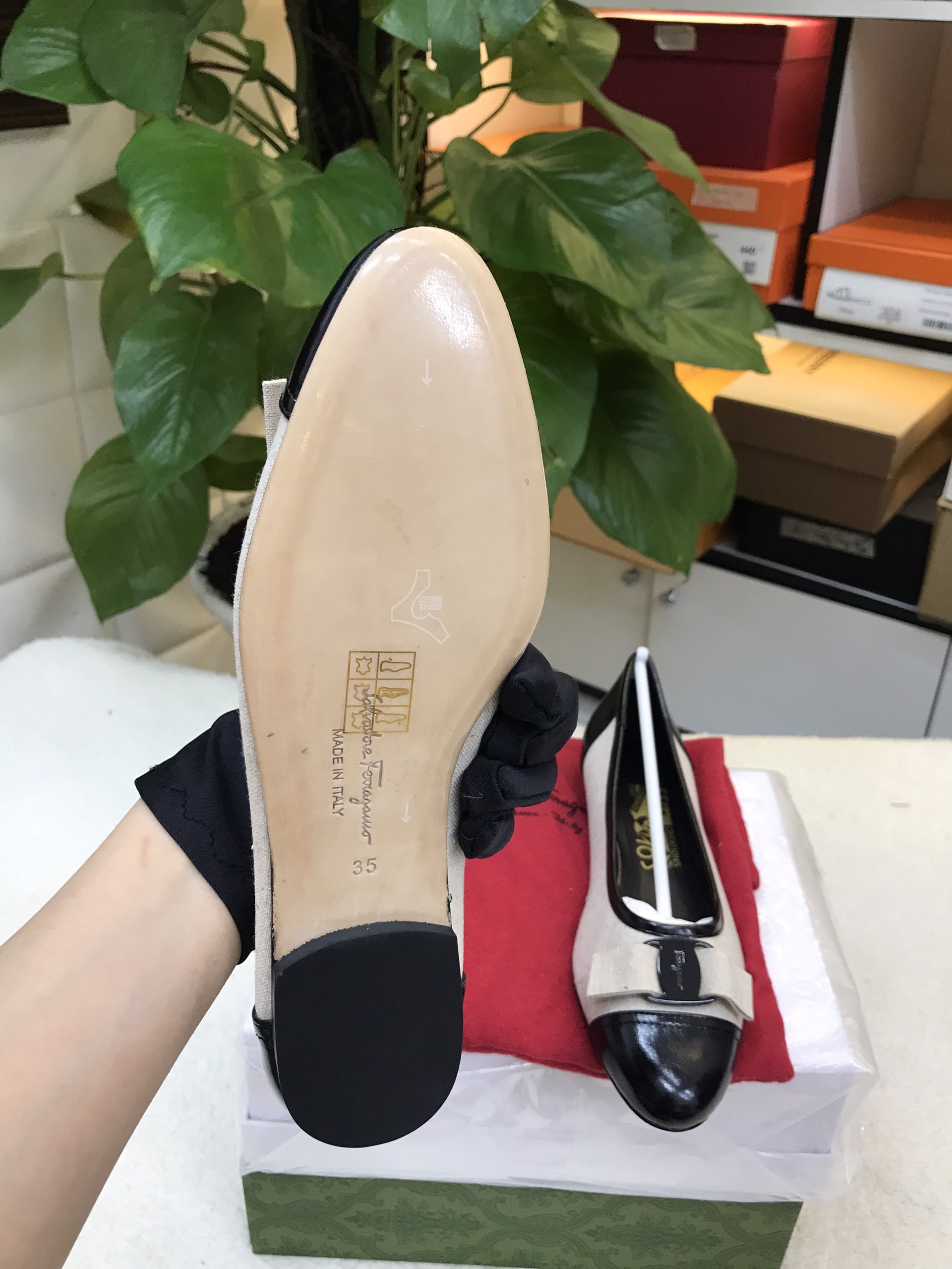 Giày Salvatore Ferragamo Varina Ballet Flat Siêu Cấp Size 35