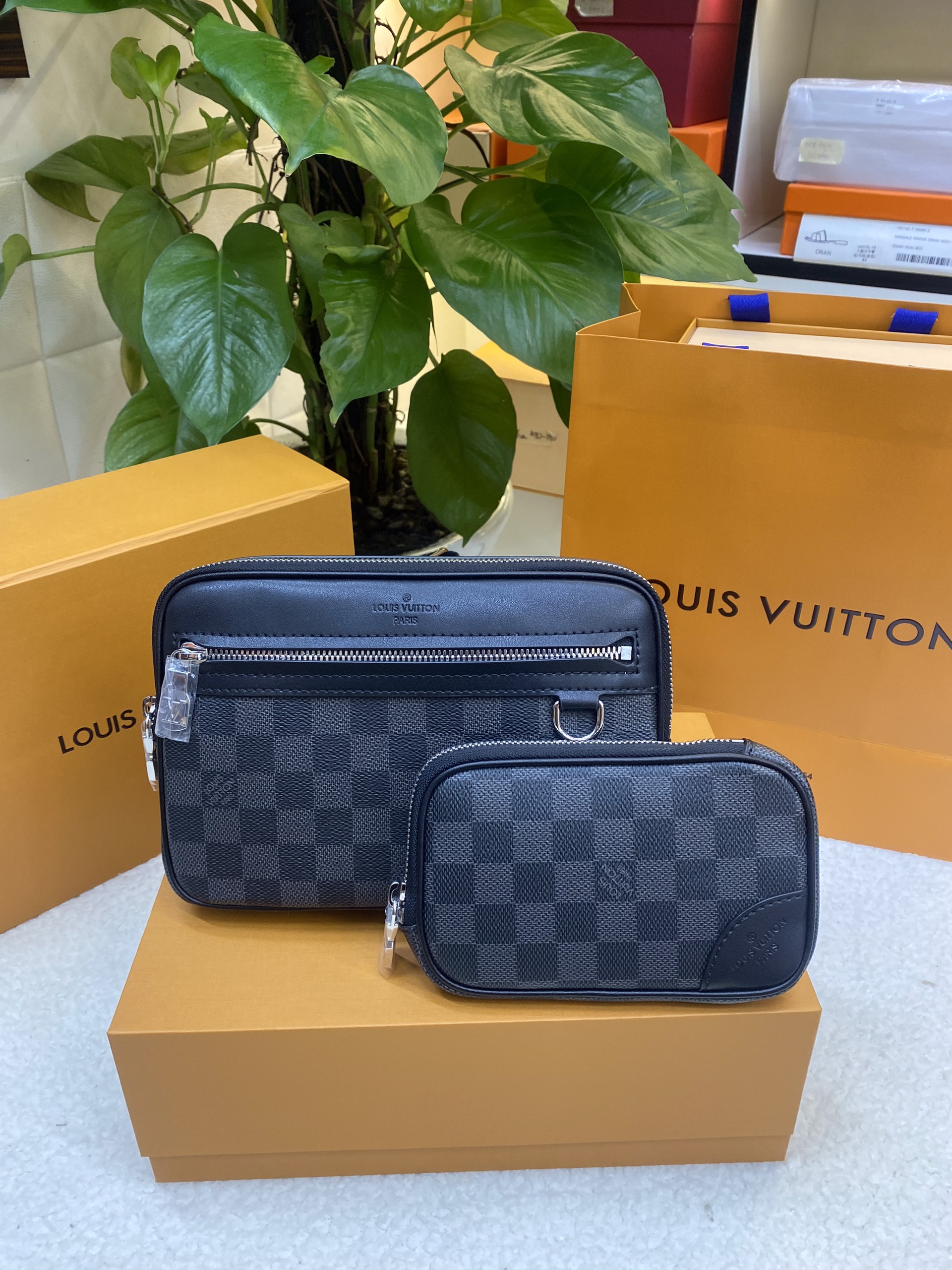 Túi LV Scott Messenger Damier Black Siêu Cấp Size 23cm N50018