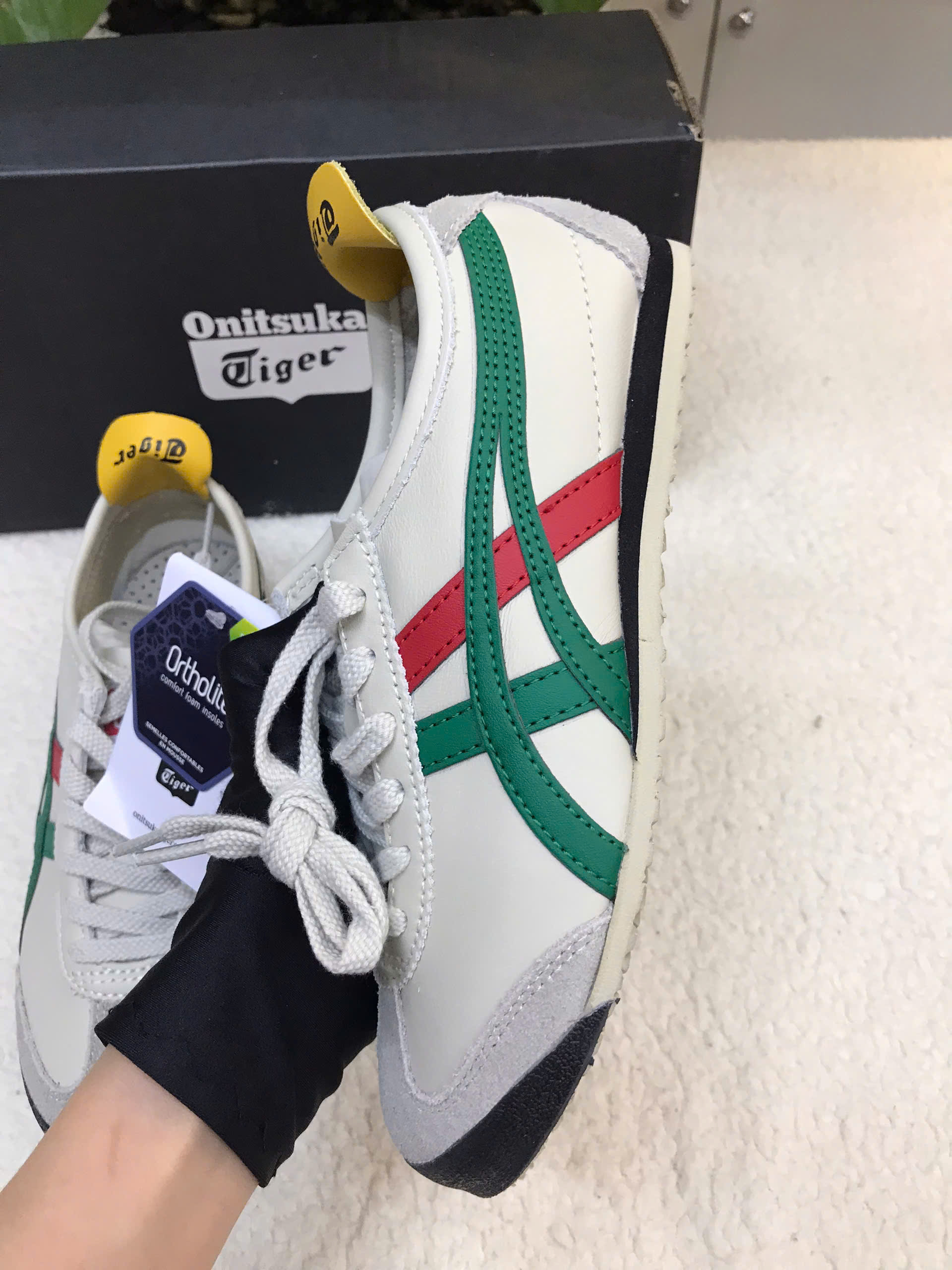 Giày Onitsuka Tiger Mexico 66 White Green DL408-1684 Size 36