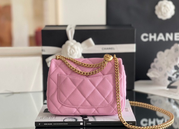 Túi Xách Chanel 23P Classic Hass Vip Màu Hồng Size 20cm