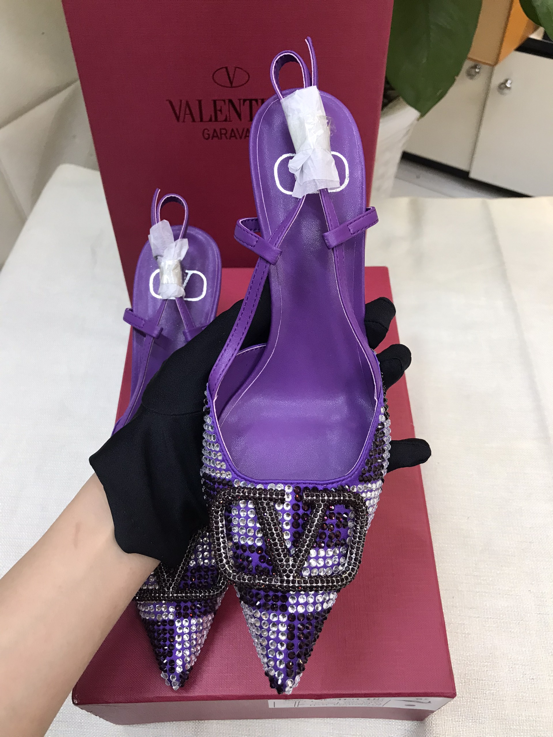 Giày Valentino Pumps Purple Siêu Cấp Size 39