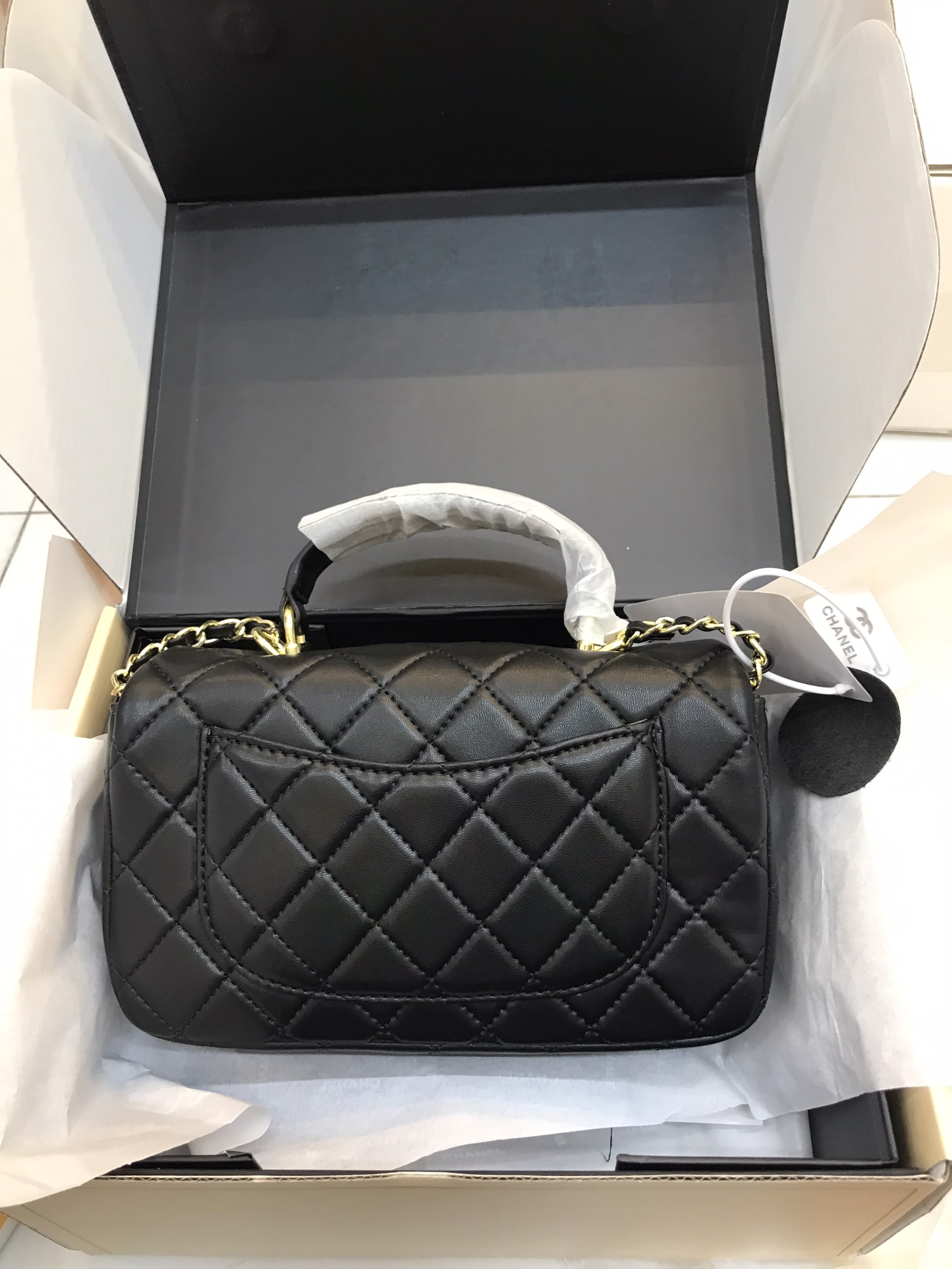Túi Xách Chanel Classic Super Hình Người Màu Đen Size 20cm Full Box