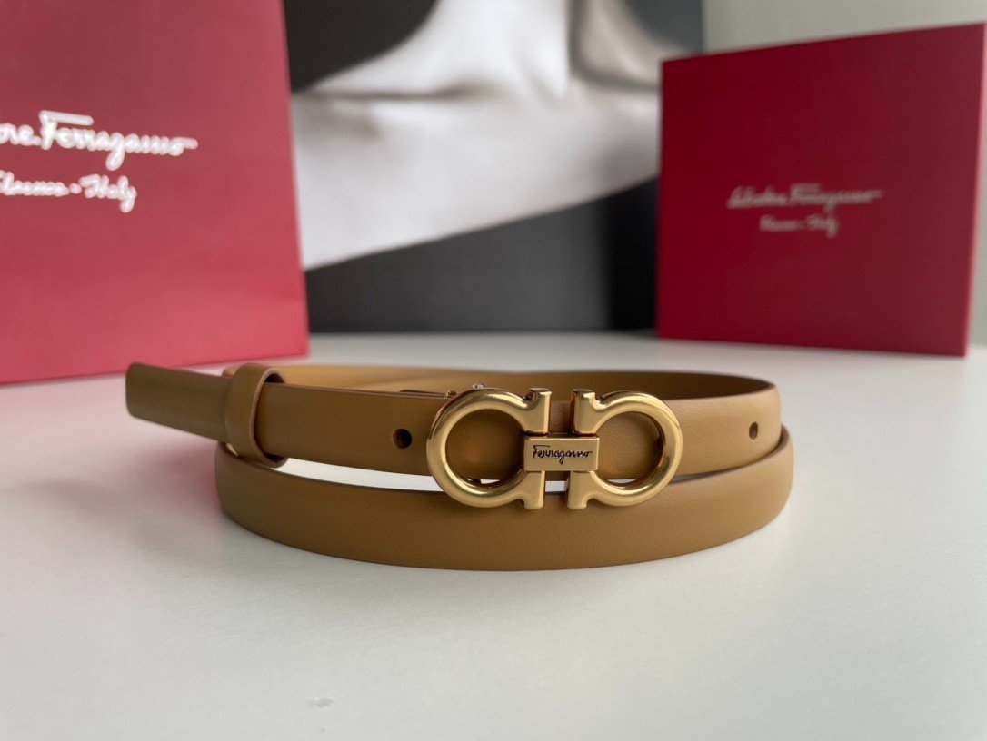 Thắt Lưng Ferragamo Cổ Điển Siêu Cấp Khóa Đồng Size 1.3cm