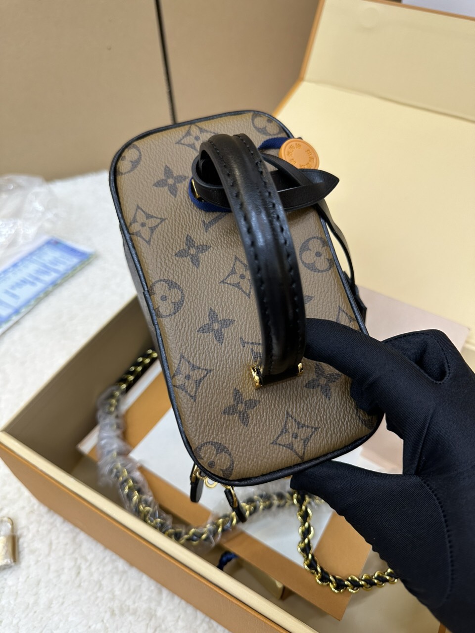 Túi Xách LV Vanity PM Super Màu Nâu Size 19cm M45165