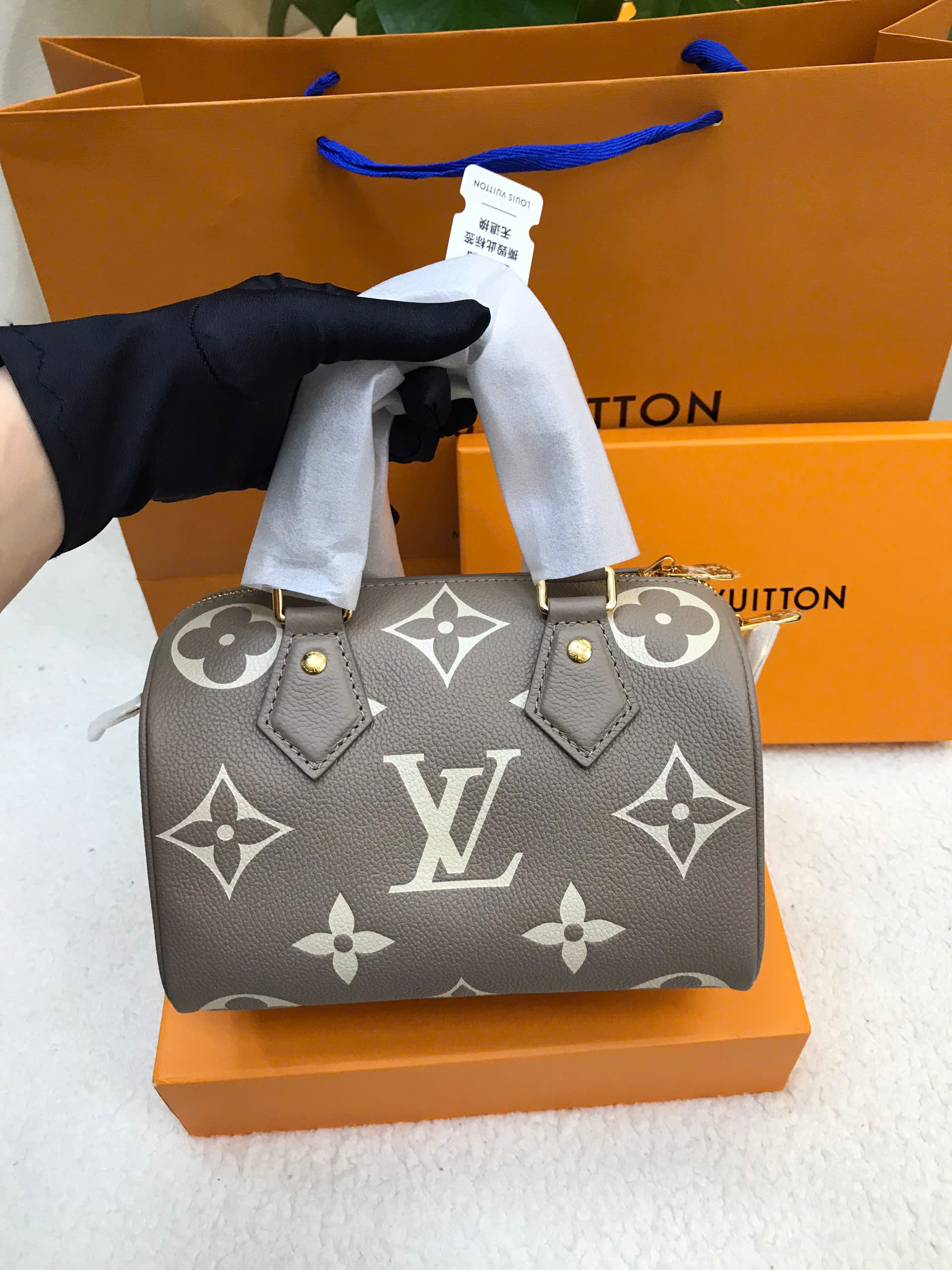 Túi LV Speedy Bandoulière 20 Vip Màu Be Size 20cm M46575