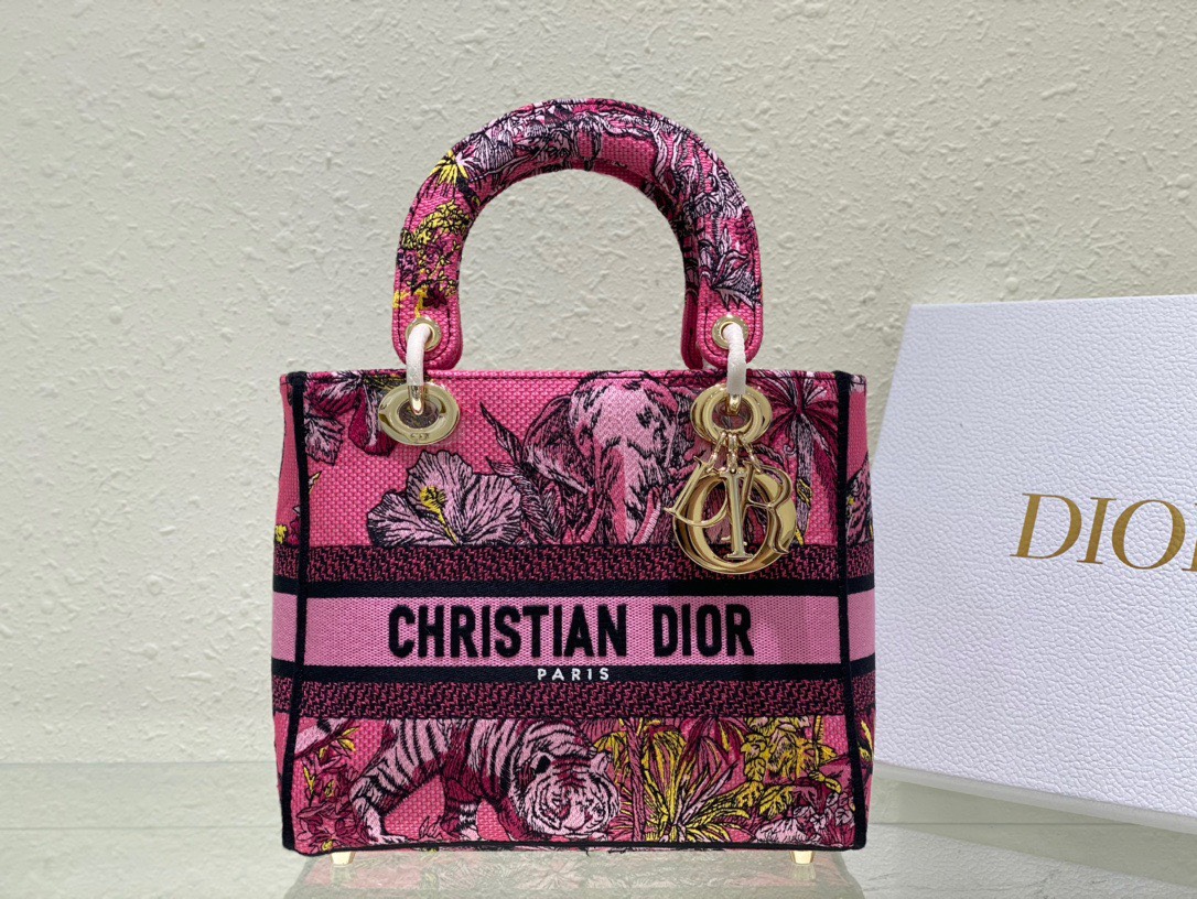 Bảng Màu Túi Xách Dior Hổ Siêu Cấp Màu Thuê Ngũ Sắc 24cm