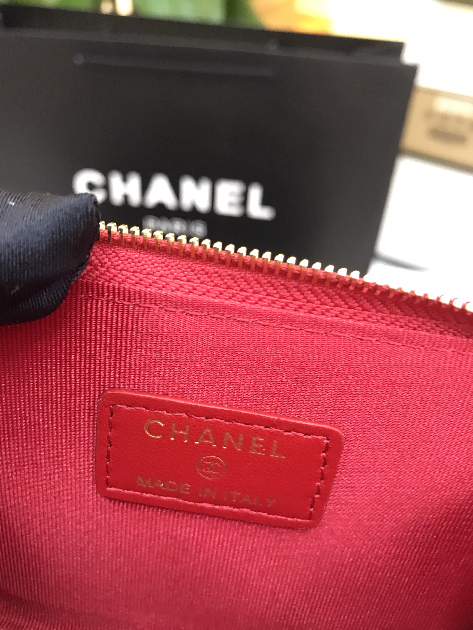 Ví Chanel Siêu Cấp Màu Đỏ Size 13.5cm