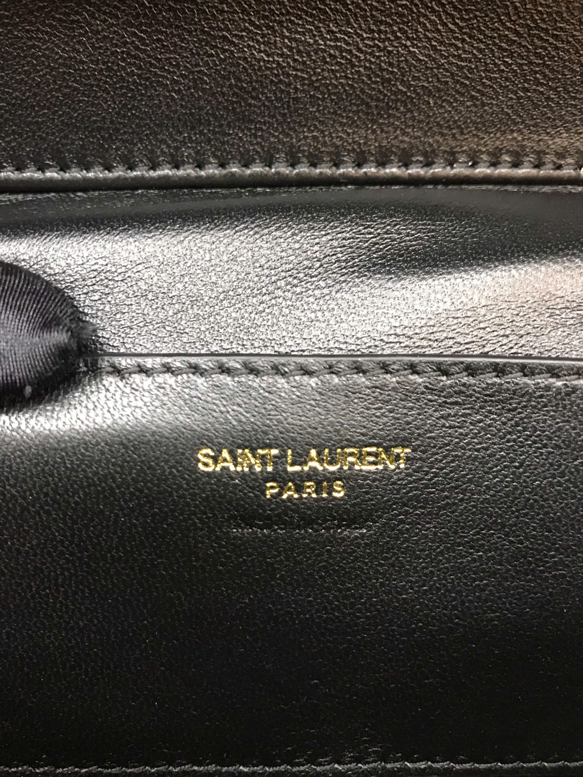 Túi YSL Gaby Vanity Bag In Lambskin Black Siêu Cấp Màu Đen Size 18cm