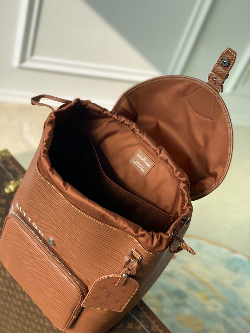 Balo LV Montsouris Backpack Màu Caramel Siêu Cấp M23099