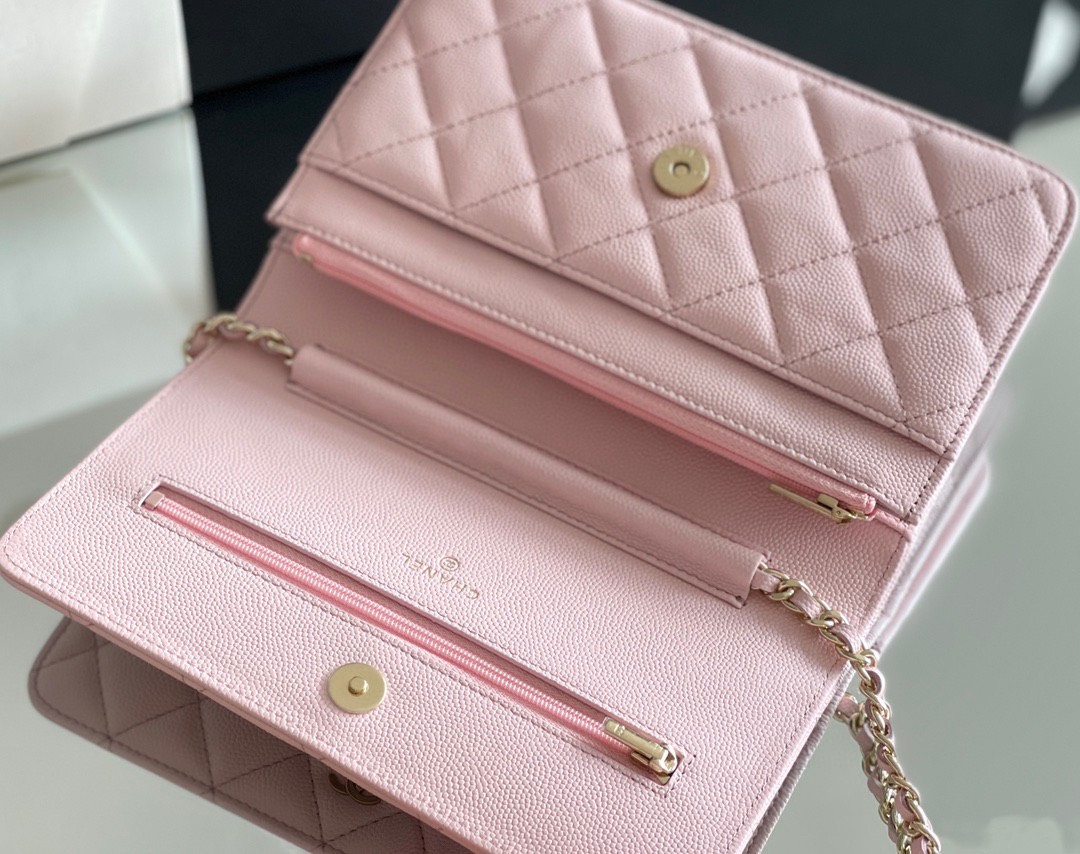 Túi Xách Chanel Woc Hass Vip Màu Hồng Nhũ Tiffany  SIze 20cm