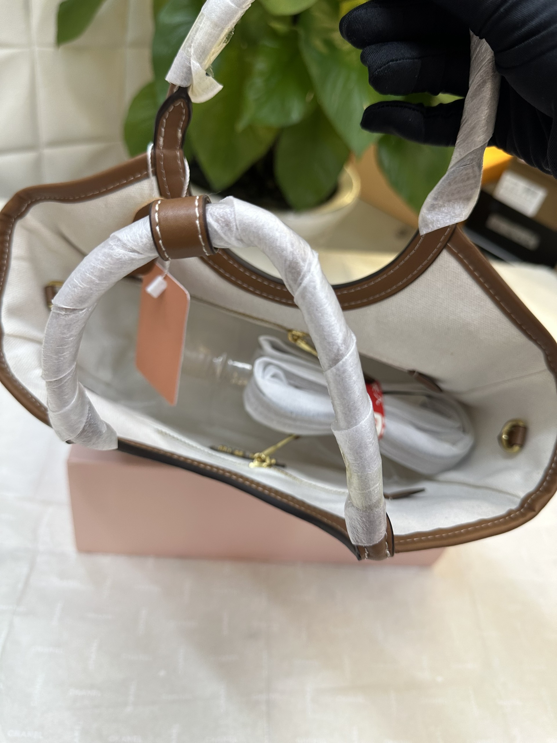 Túi Miu Miu Bolso IVY De Piel Super Màu Nâu Size 23cm