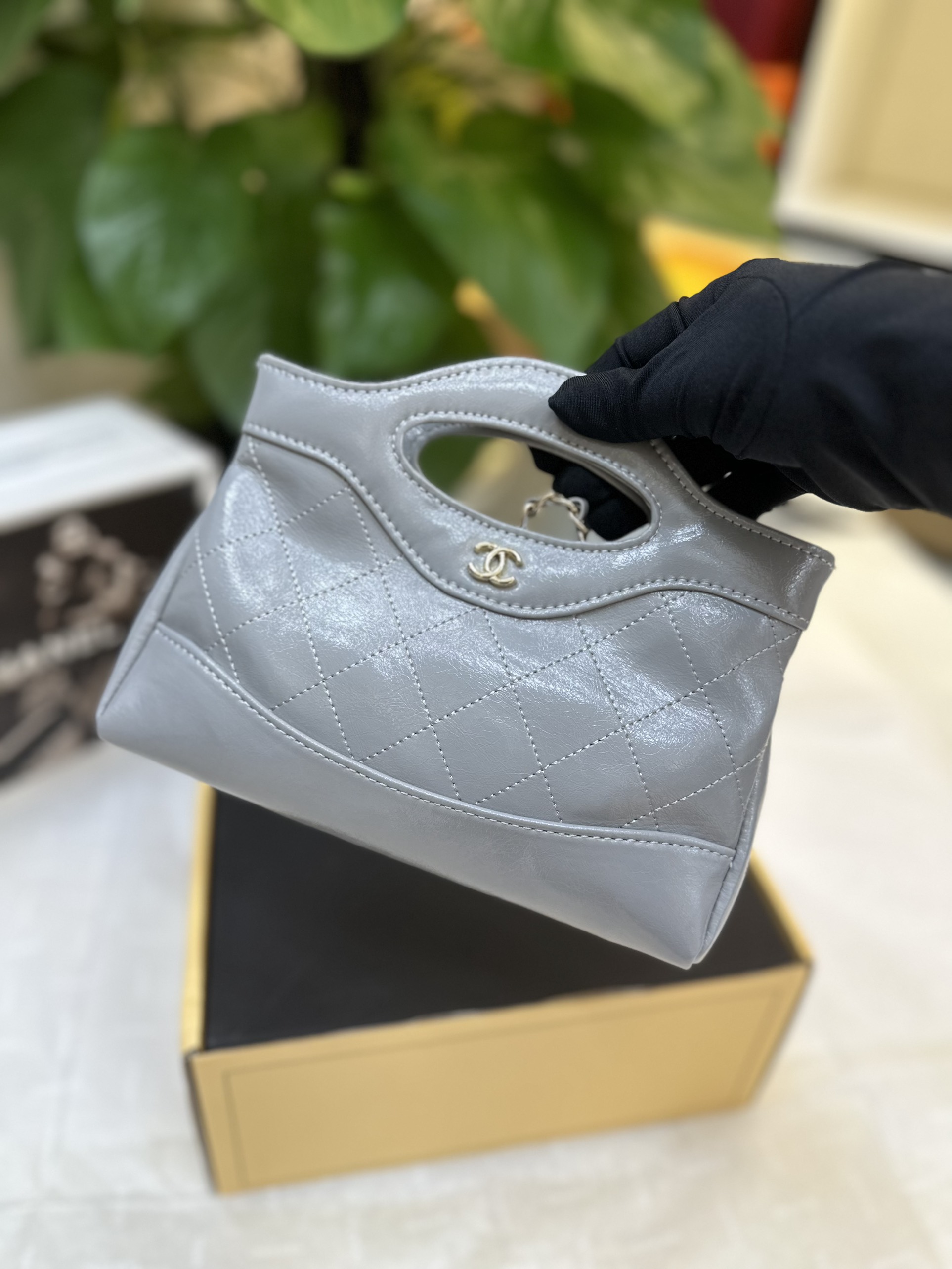 Túi Chanel 24C 31 Mini Nano Bag Super Màu Xám Size 21cm