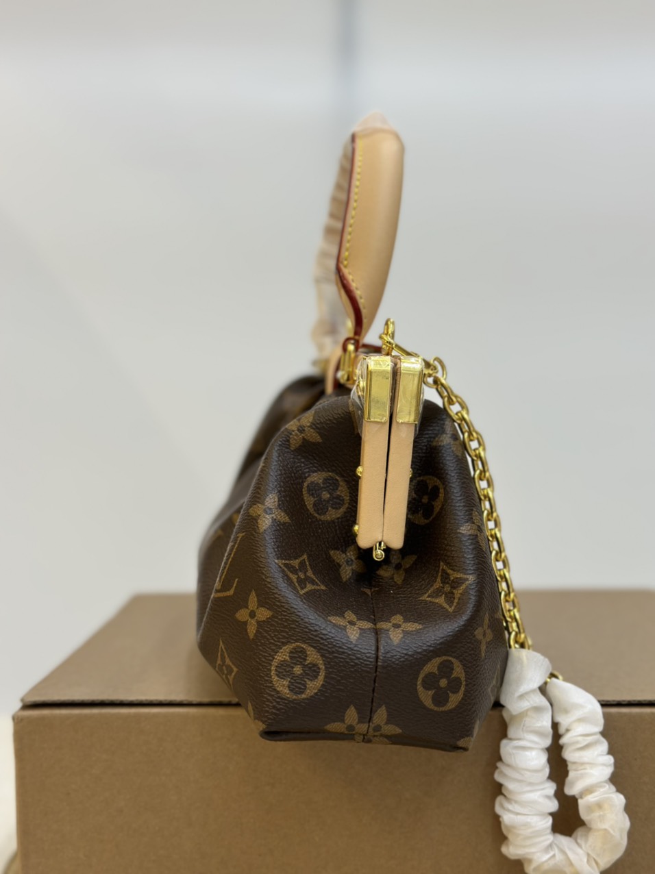 Túi Xách LV Monogram Clutch Super Màu Nâu Size 28cm Full Box