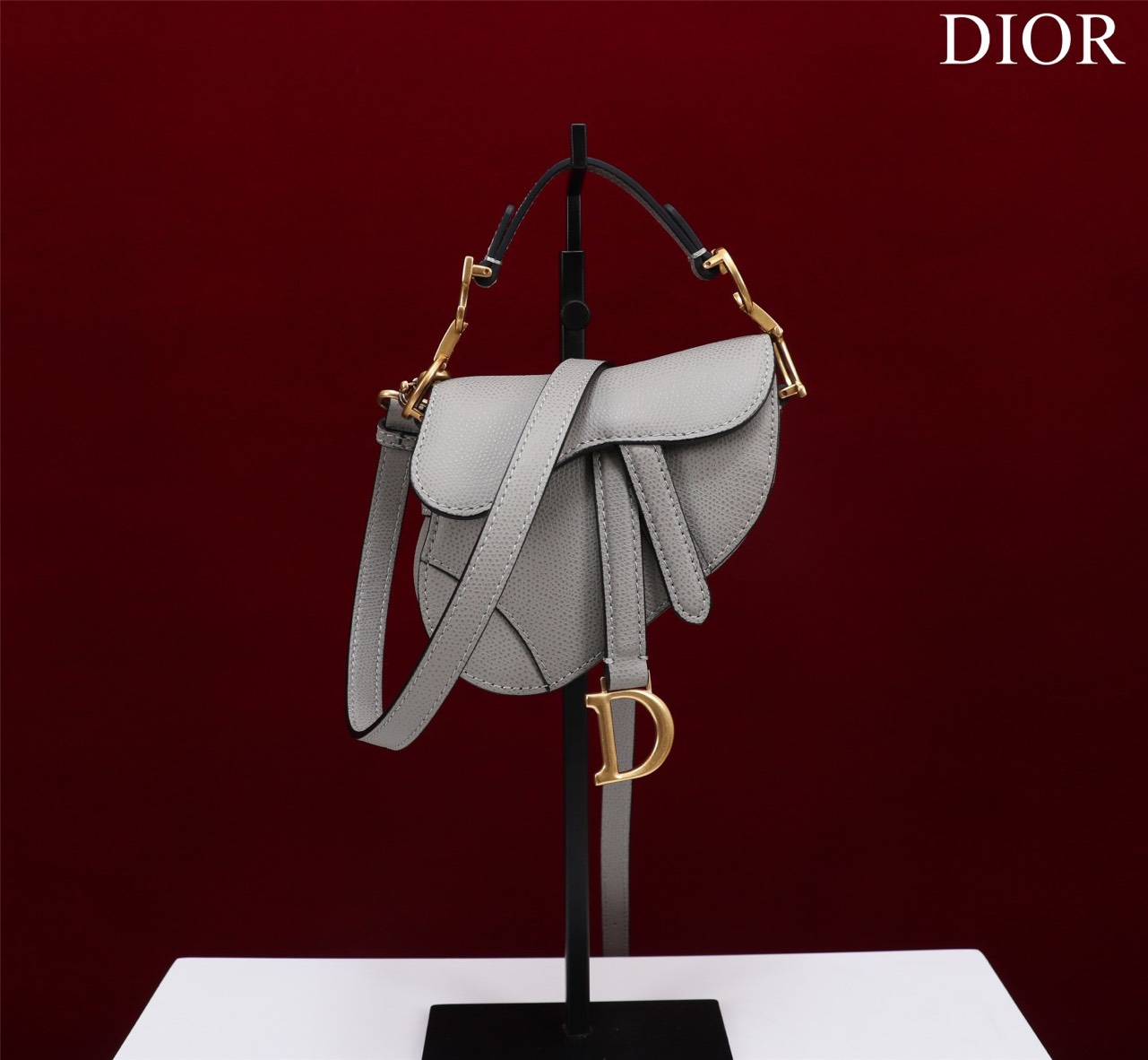 Tổng Hợp Các Mẫu Túi Xách Dior Siêu Cấp Mini Saddle Bag CD Màu Đen Size 12 x 7.5 x 5cm