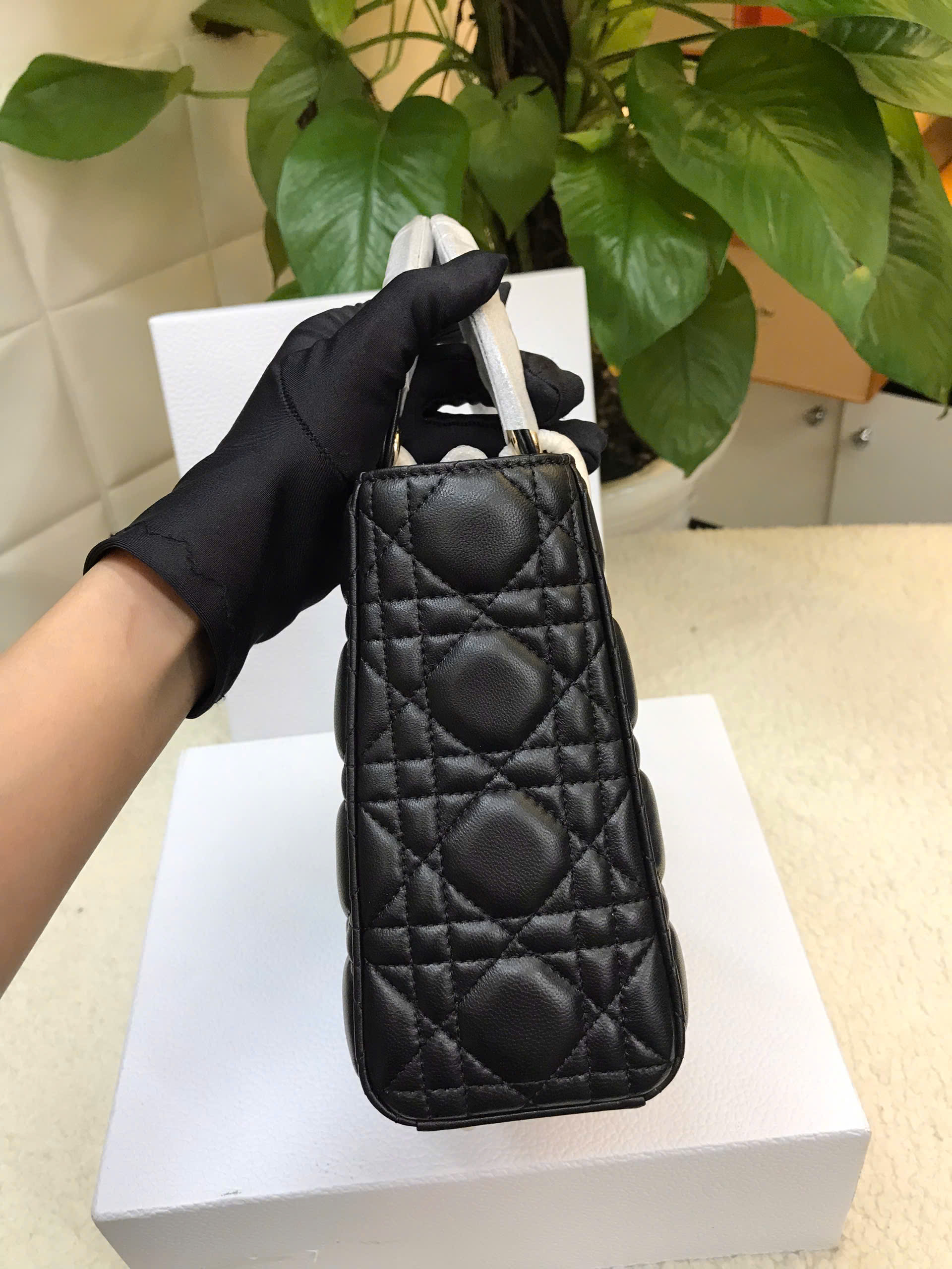 Túi Small Lady Dior Siêu Cấp Màu Đen Size 20cm