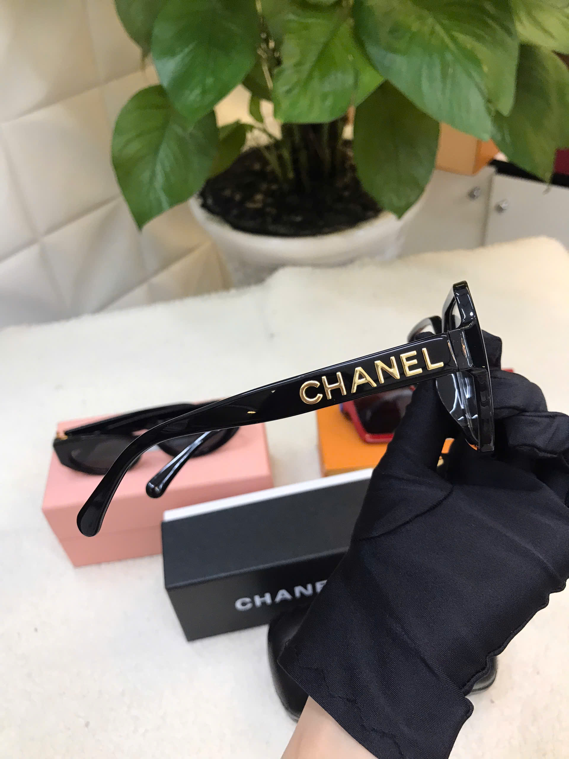 Kính Chanel Square Eyeglasses Siêu Cấp Màu Đen