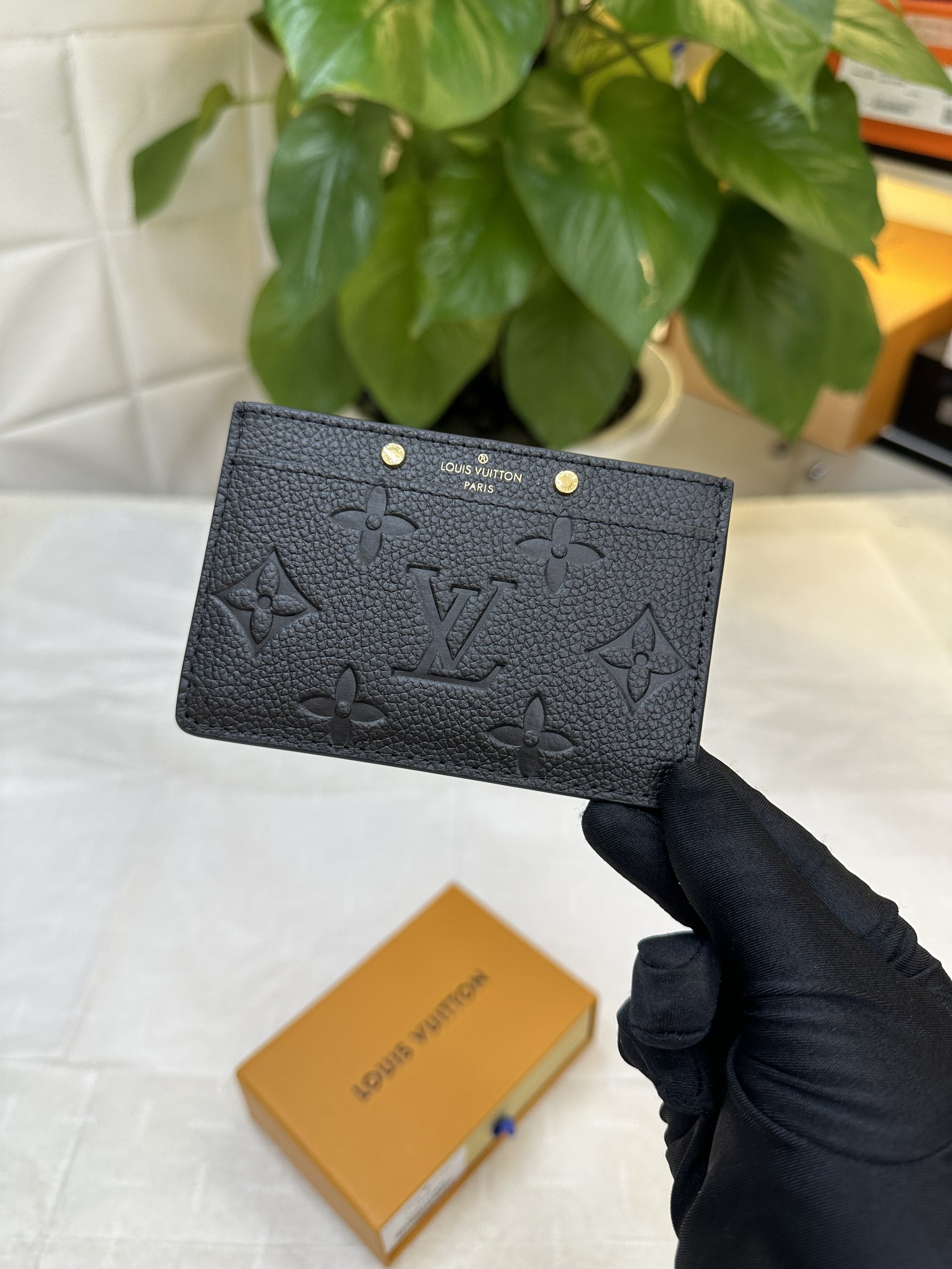 Ví LV Card Holder Siêu Cấp Màu Đen Size 11cm M69171