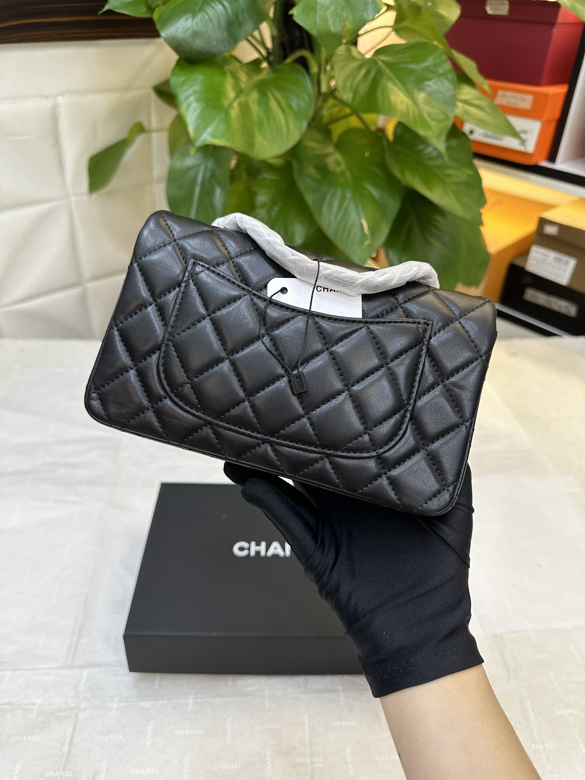 Túi Chanel Classic Flap Siêu Cấp Màu Đen Size 20cm