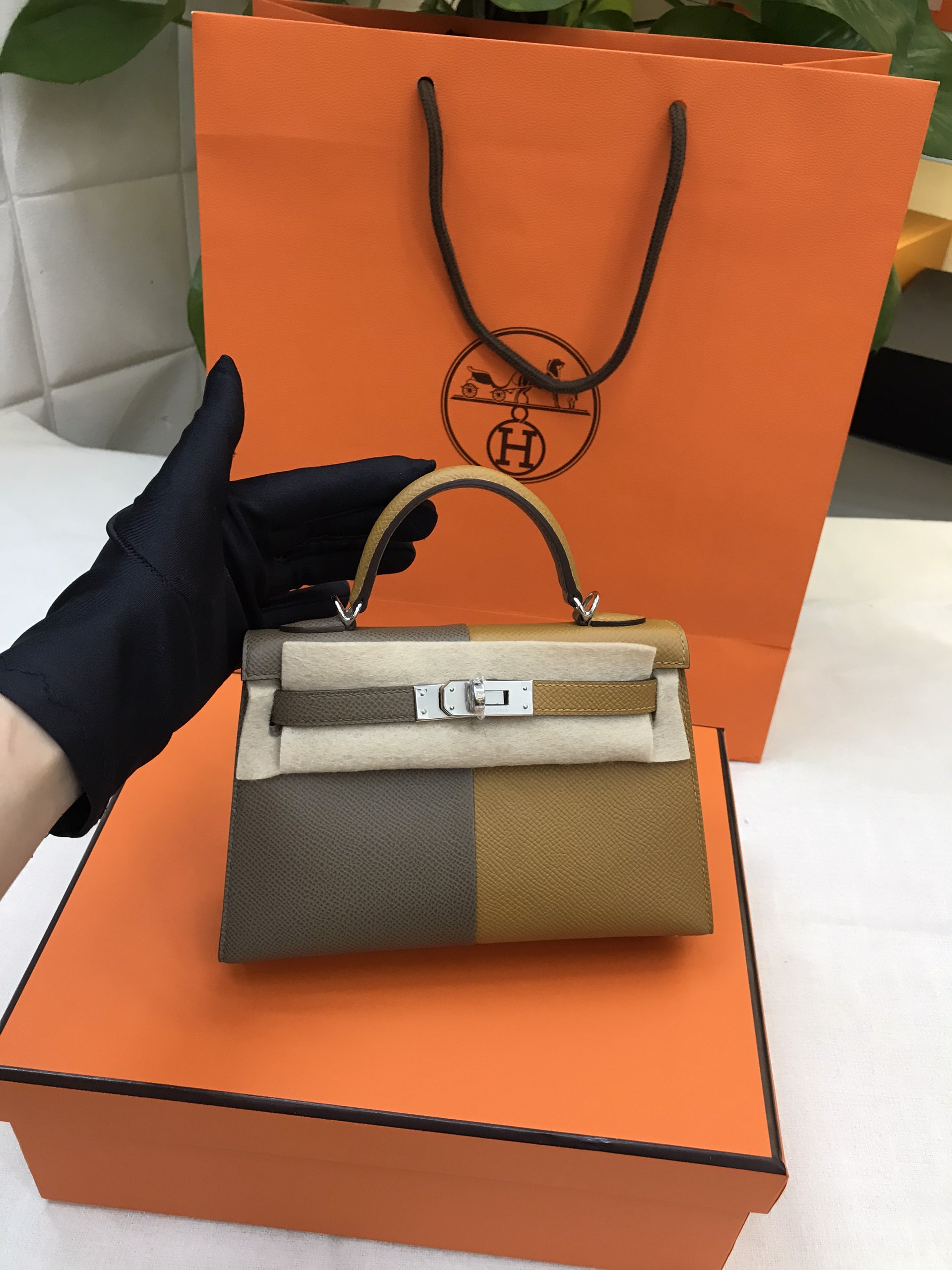 Túi Hermes Kelly 20 Epsom VIP Màu Phối Size 20cm