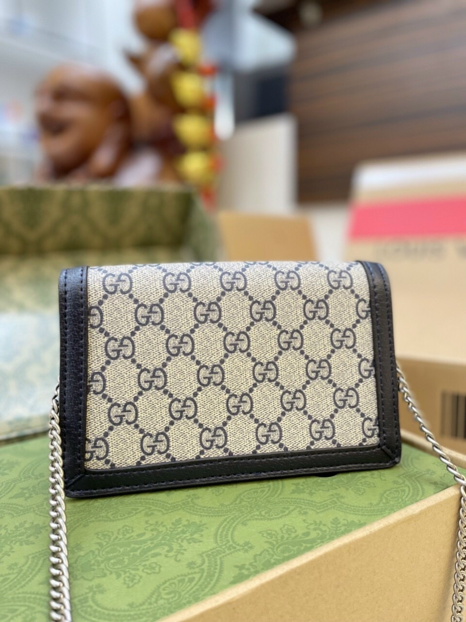 Túi Xách Gucci Super Dionysus GG Mini Size 20cm