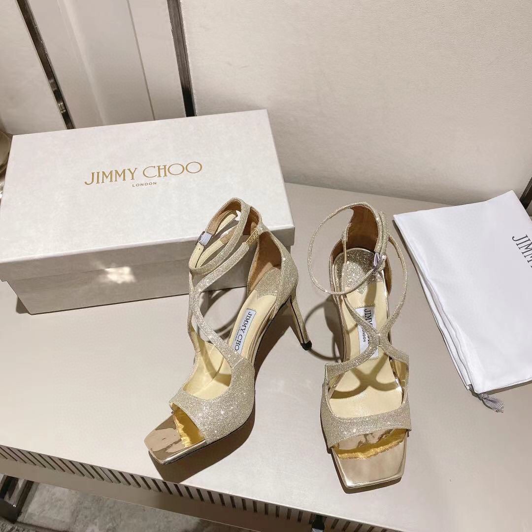 Giày Jimmy Choo VIP Cao Gót Màu Vàng