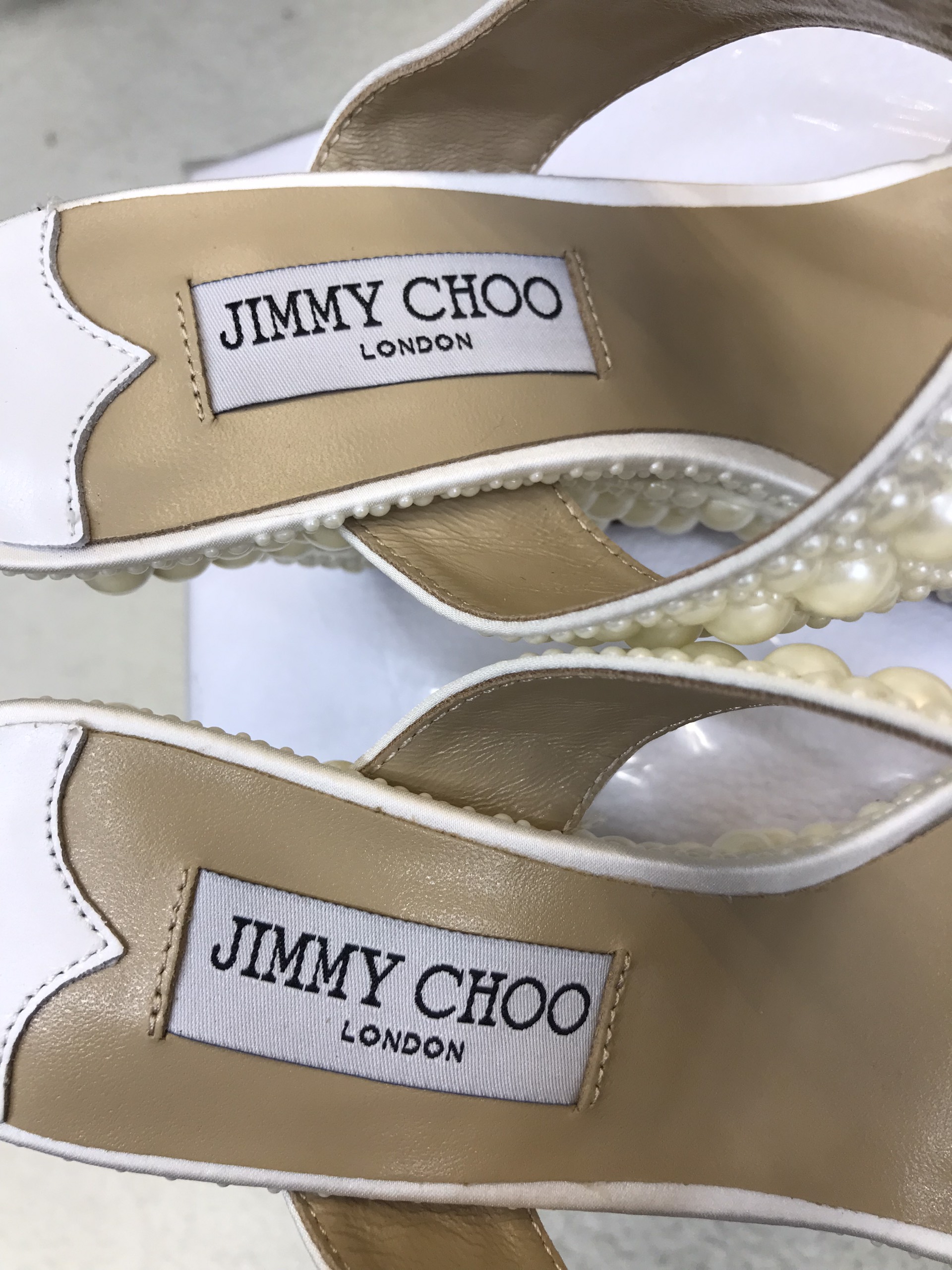 Giày Jimmy Choo Sacoria 85 Siêu Cấp Màu Trắng Size 39