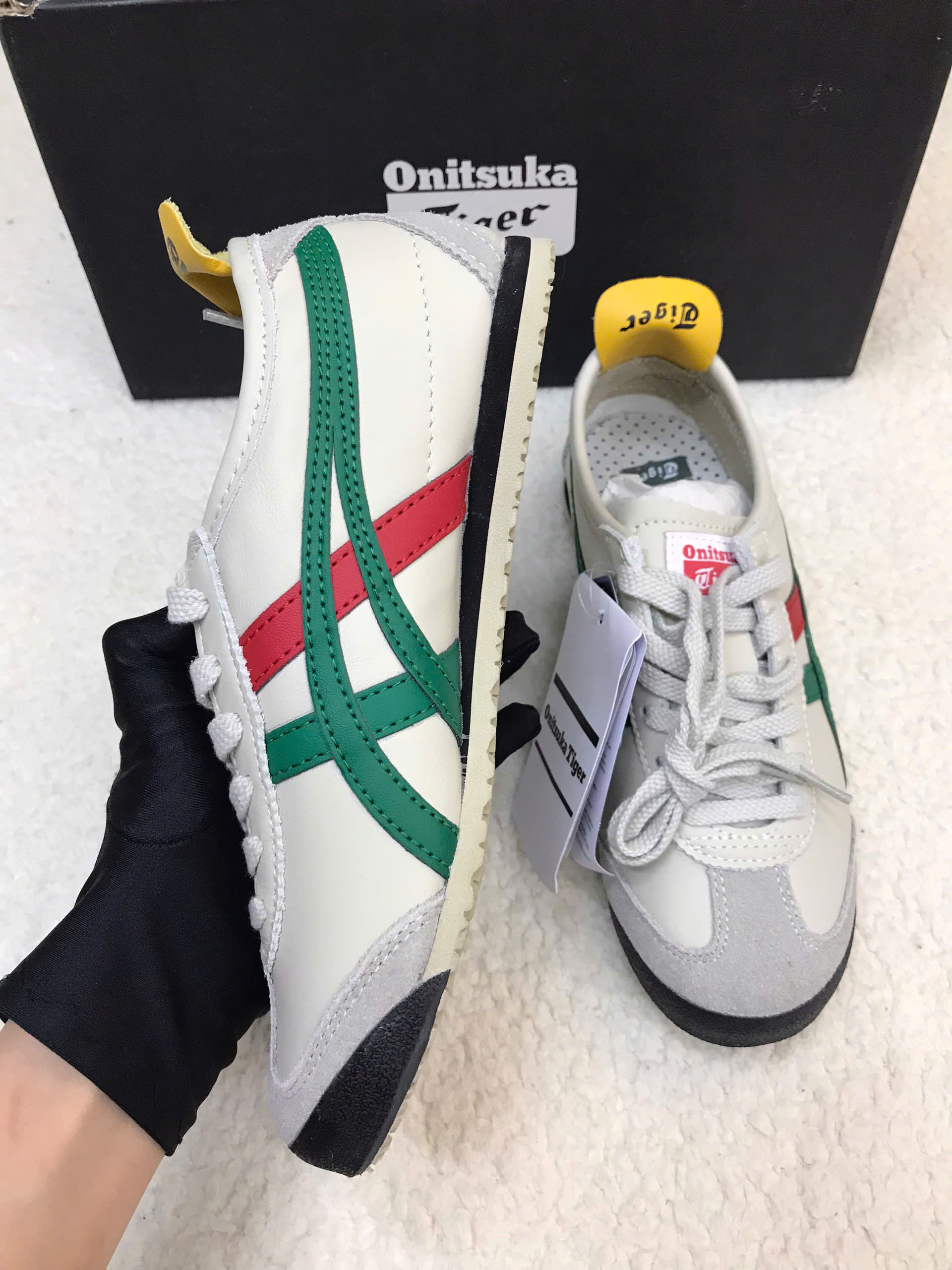 Giày Onitsuka Tiger Mexico 66 White Green DL408-1684 Size 36