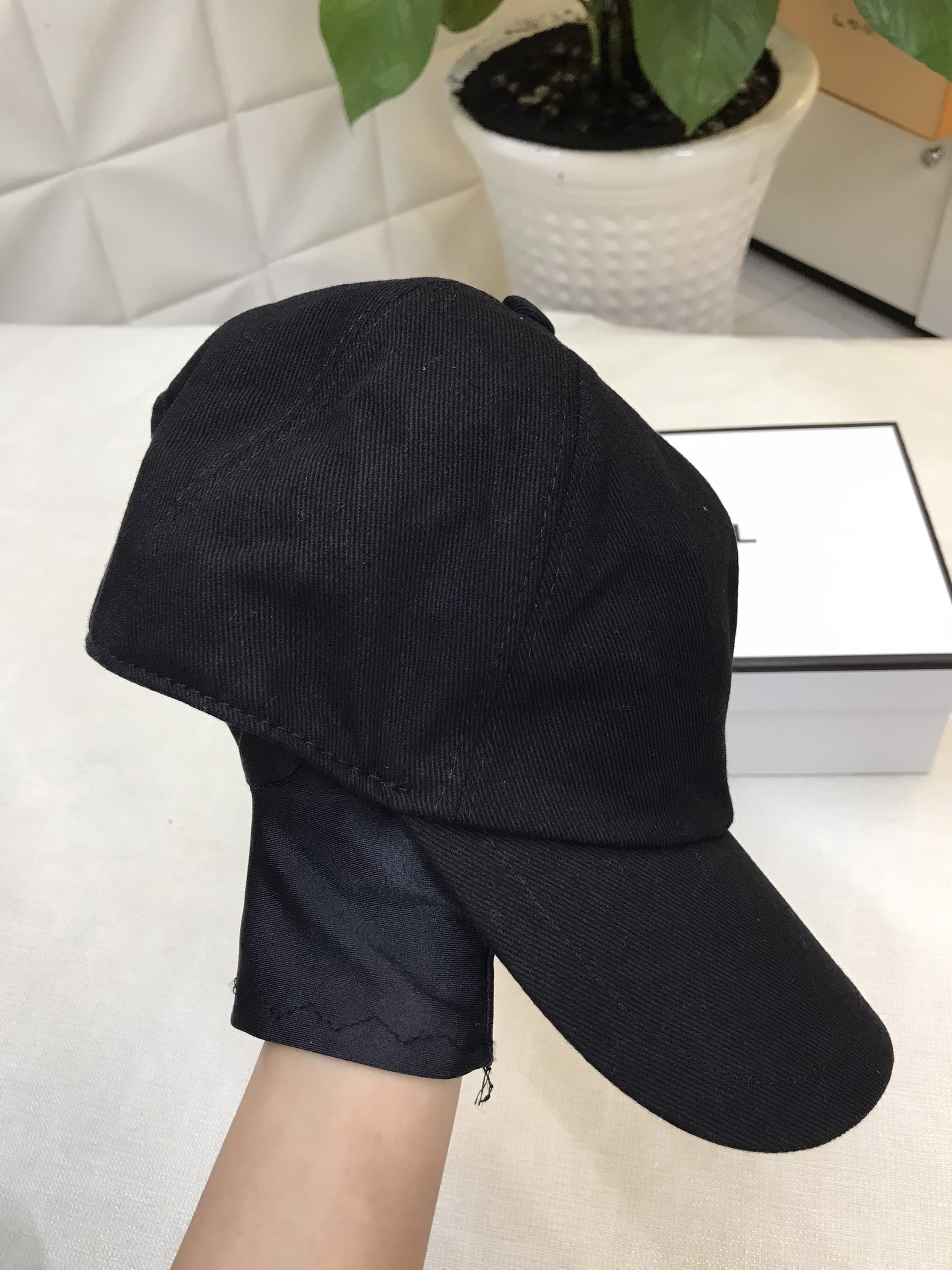 Nón Chanel Hat Cotton Black Siêu Cấp Màu Đen