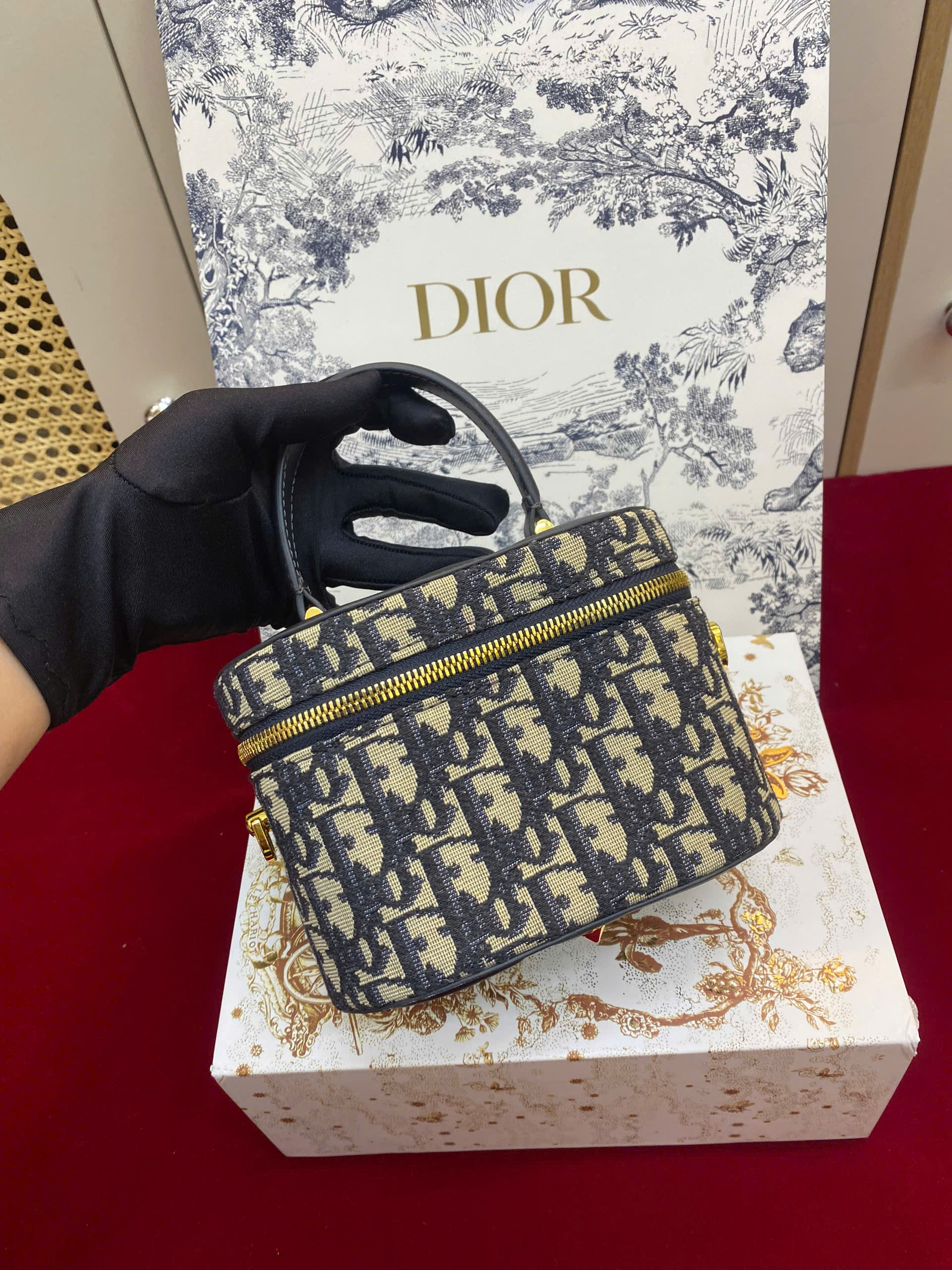 Túi Xách Dior Small CD Signature Vanity Case Super Size 16cm