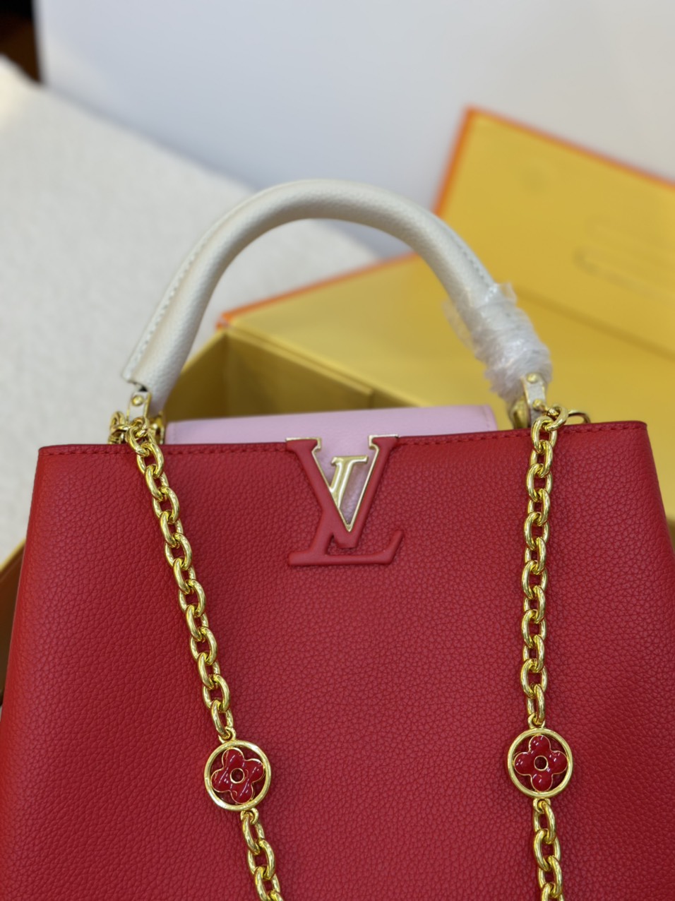 Túi Xách LV Capucines Super Đỏ Size 27cm Full Box