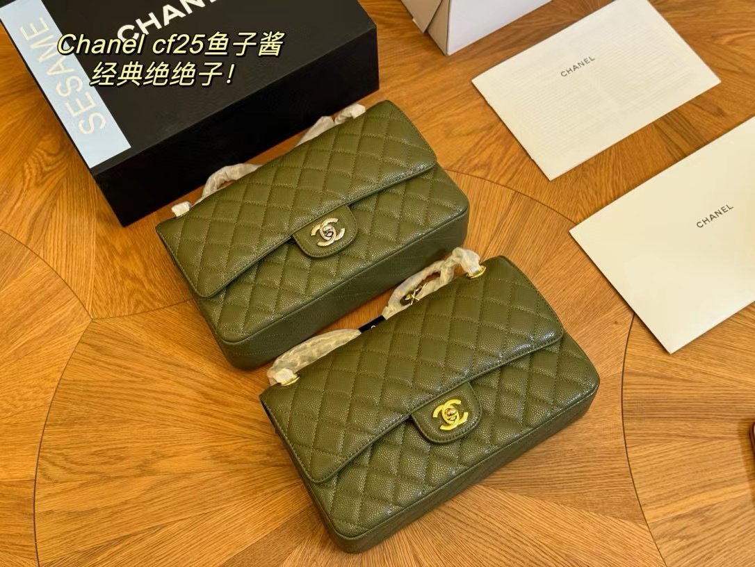 Tổng Hợp Bảng Màu Túi Chanel Classic Da Hạt Super Size 25cm Fullbox