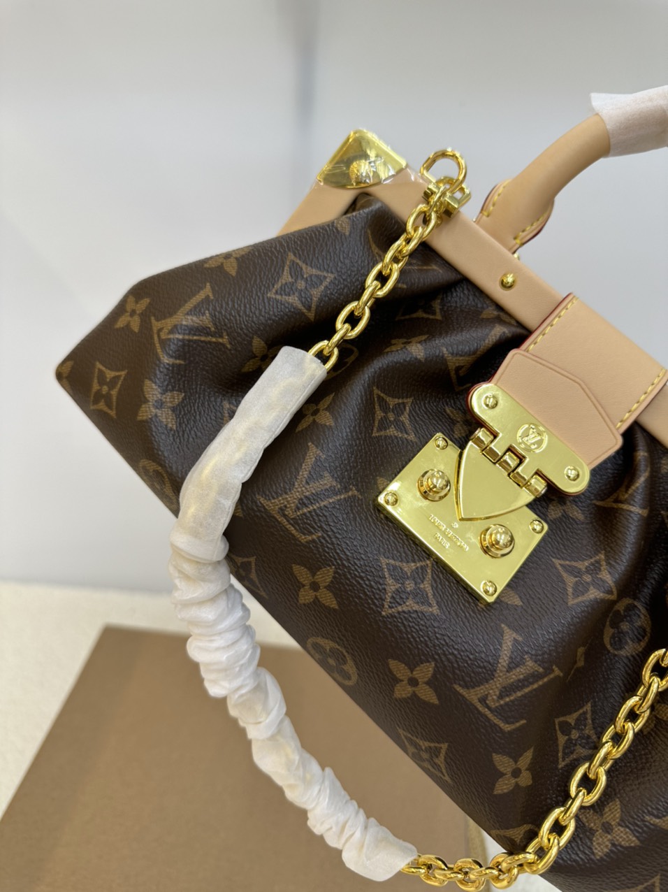 Túi Xách LV Monogram Clutch Super Màu Nâu Size 28cm Full Box