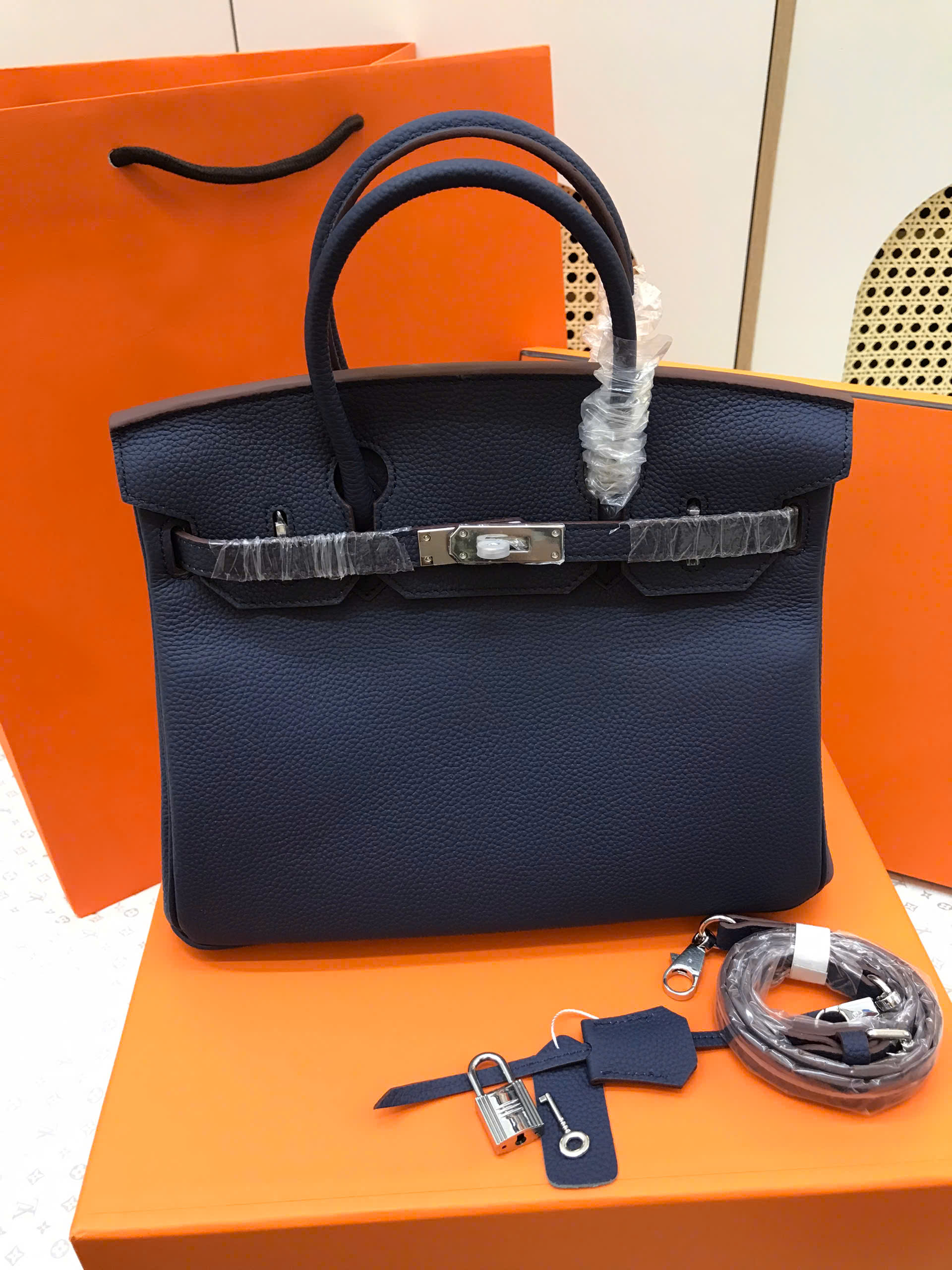 Túi Hermes Birkin Super Màu Xanh Size 30cm