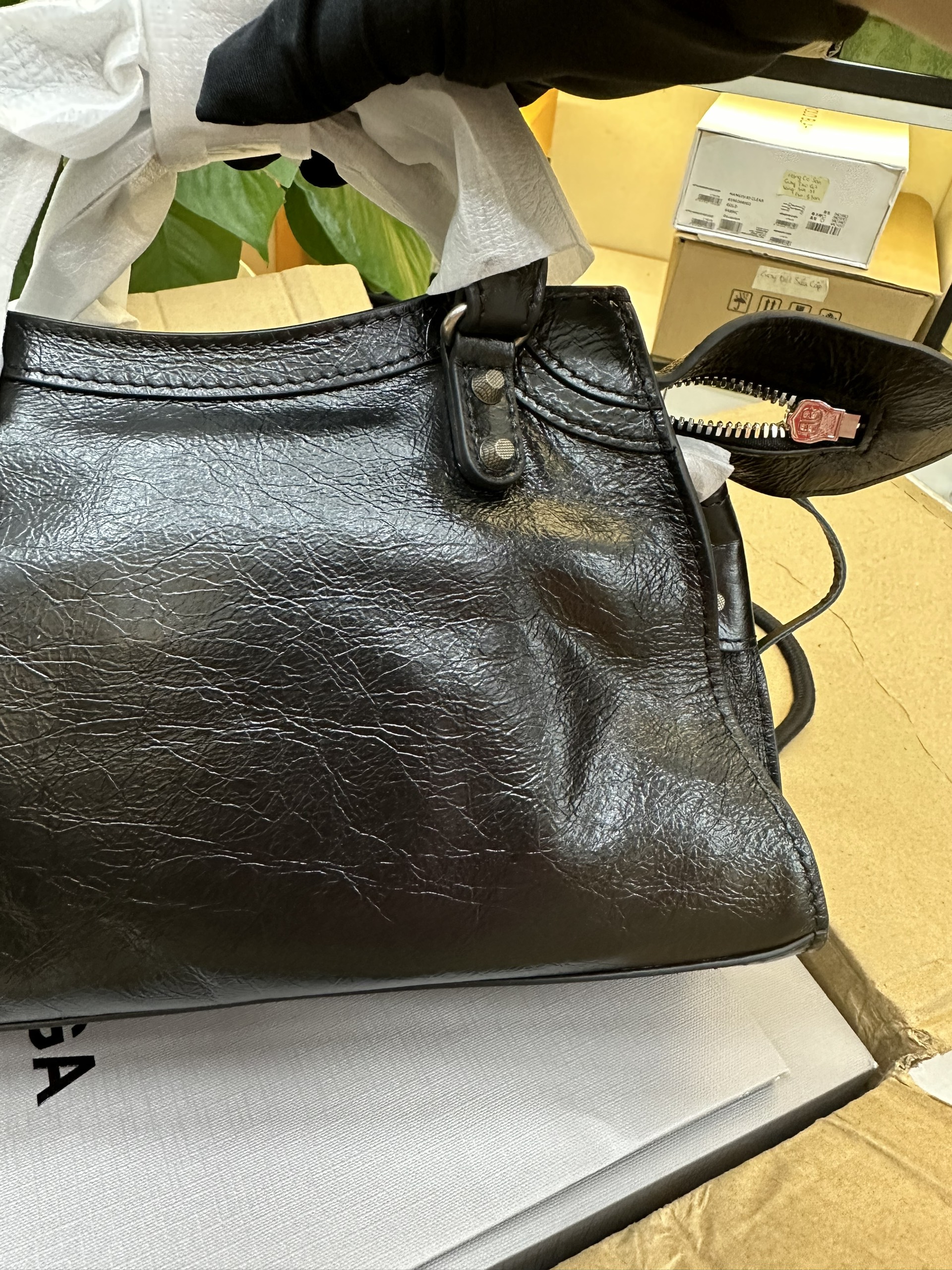 Túi Balenciaga Wonmen%&&&%s Neo Cagole Mini Tote Bag In Black Màu Đen Size 21cm