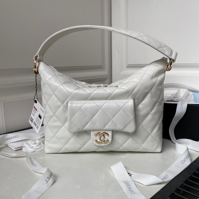 Túi Xách Chanel Replica 23B CC Túi Chanel HoBo Màu Trắng AS4347