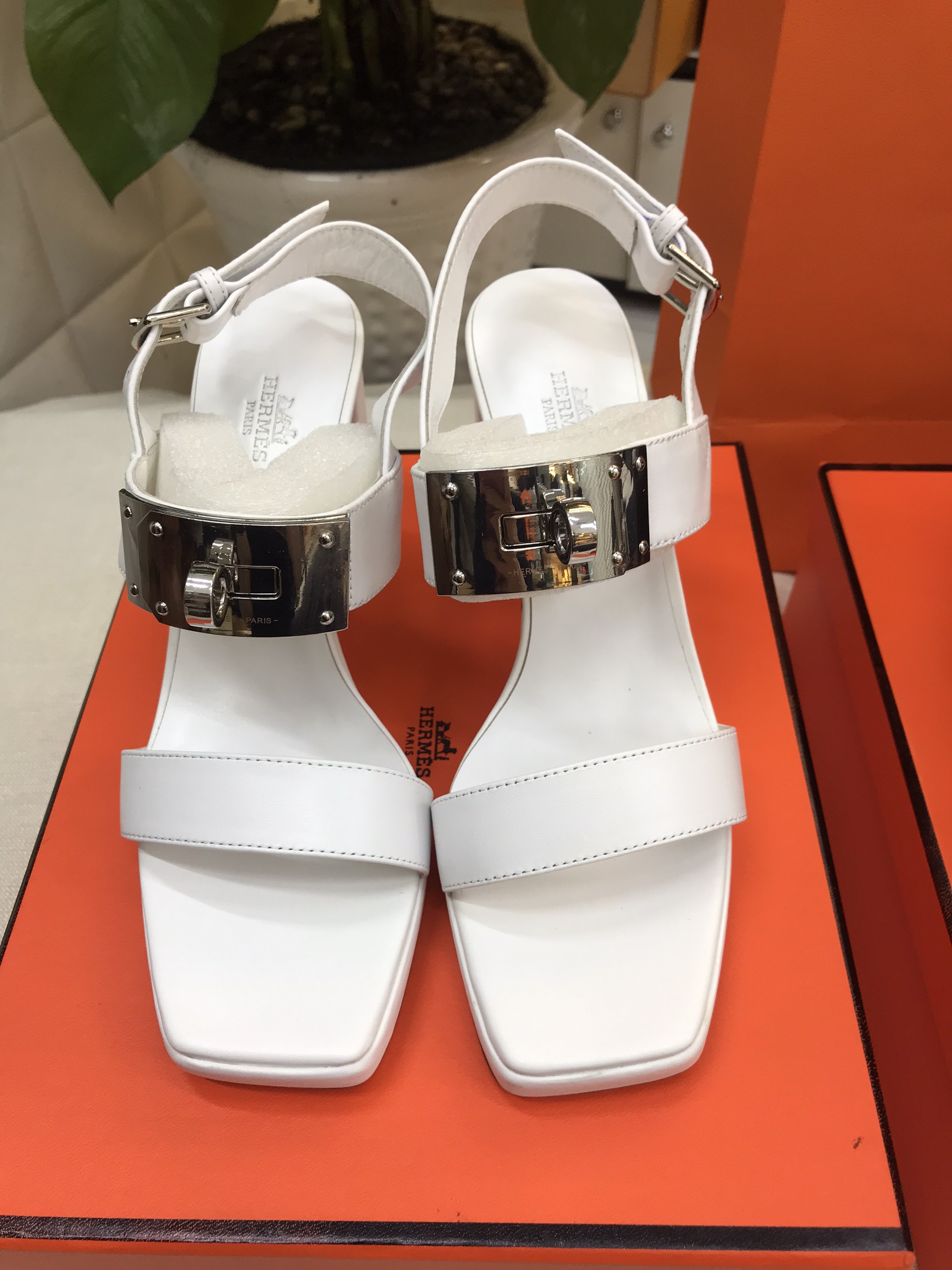 Giày Hermes Ilona 90 Sandal Siêu Cấp Màu Đen Size 39