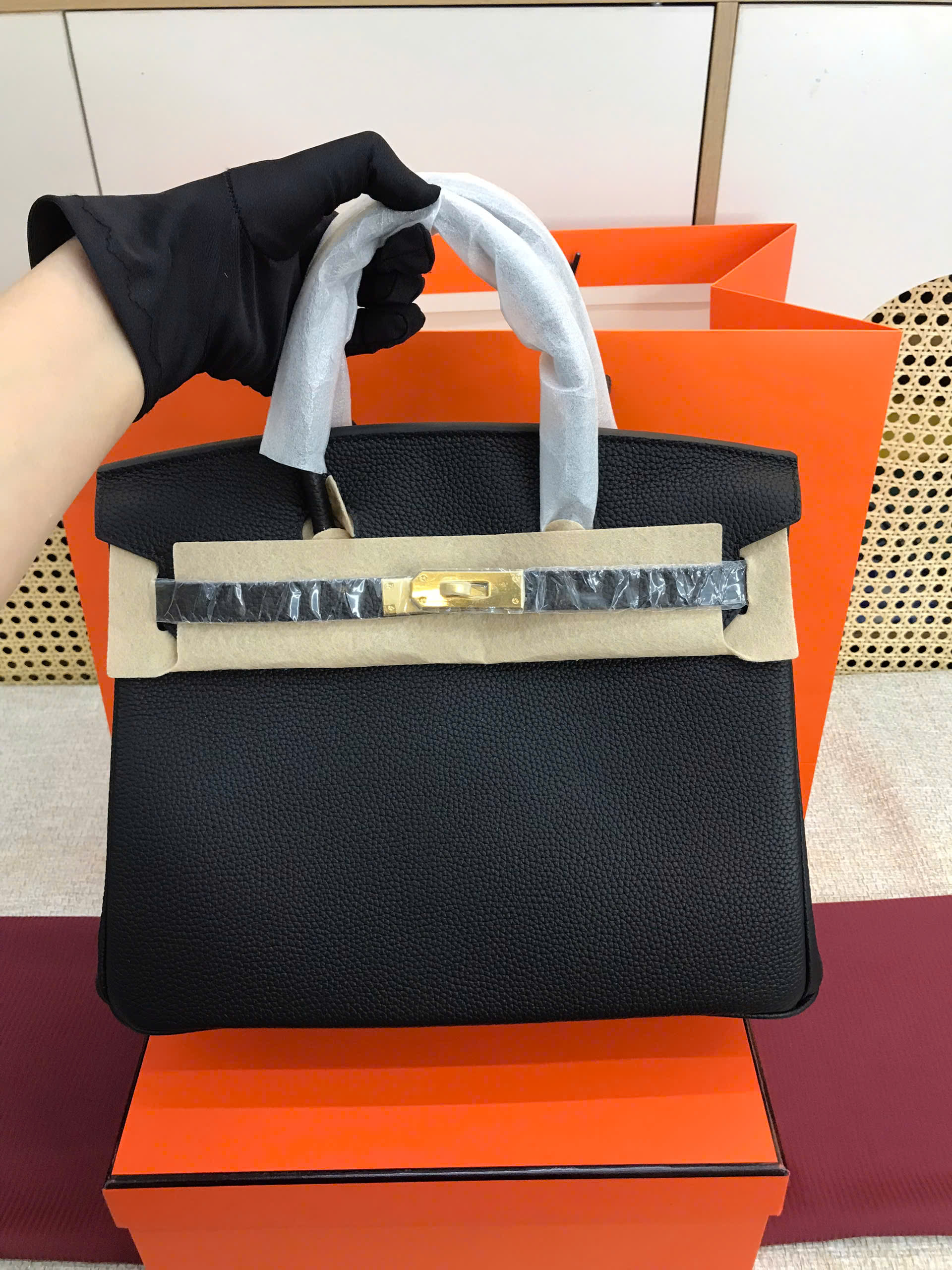 Túi Hermes Birkin Super Màu Đen Lót Đen Size 30cm