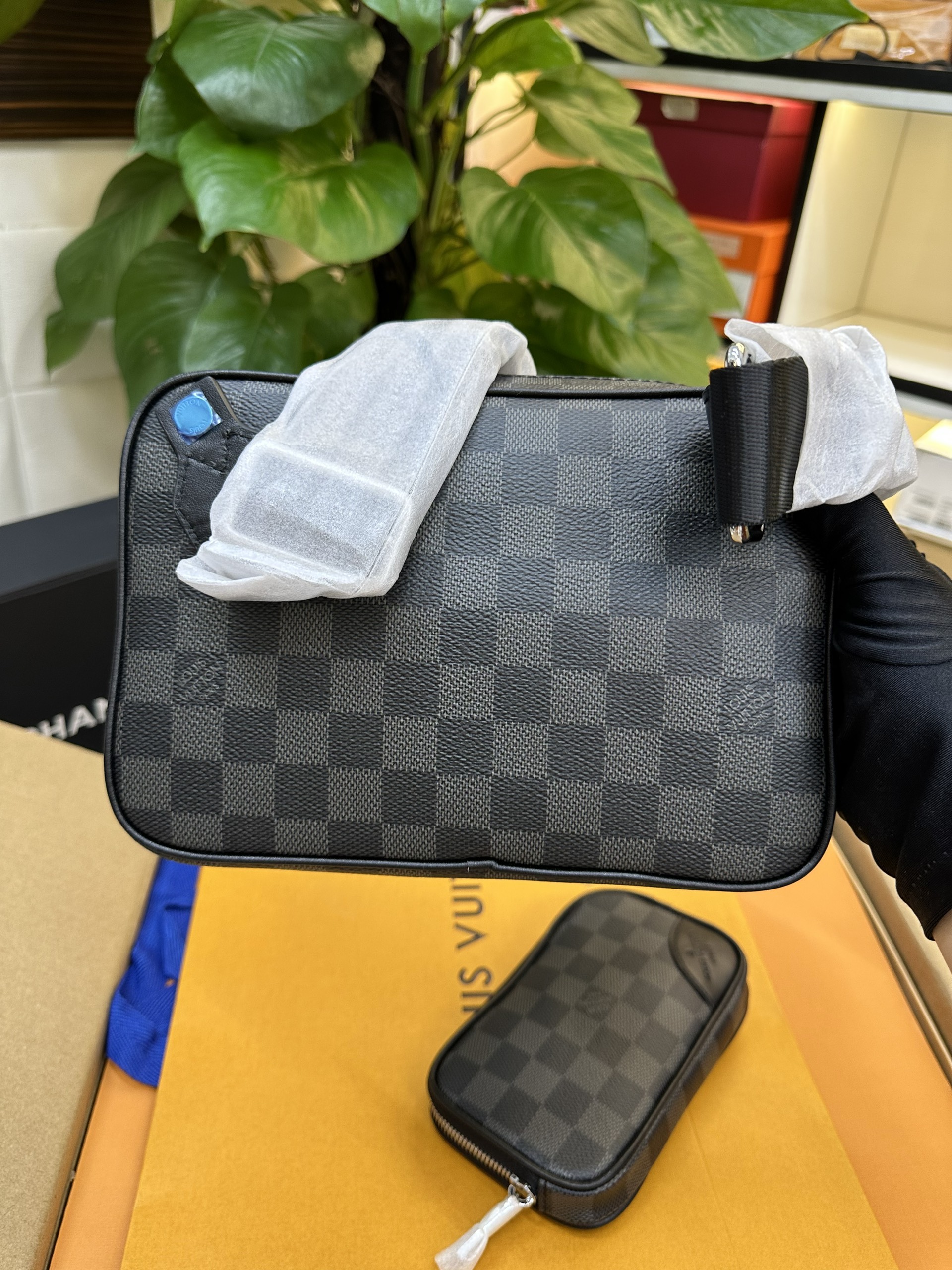 Túi LV Scott Messenger Damier Black Siêu Cấp N50018